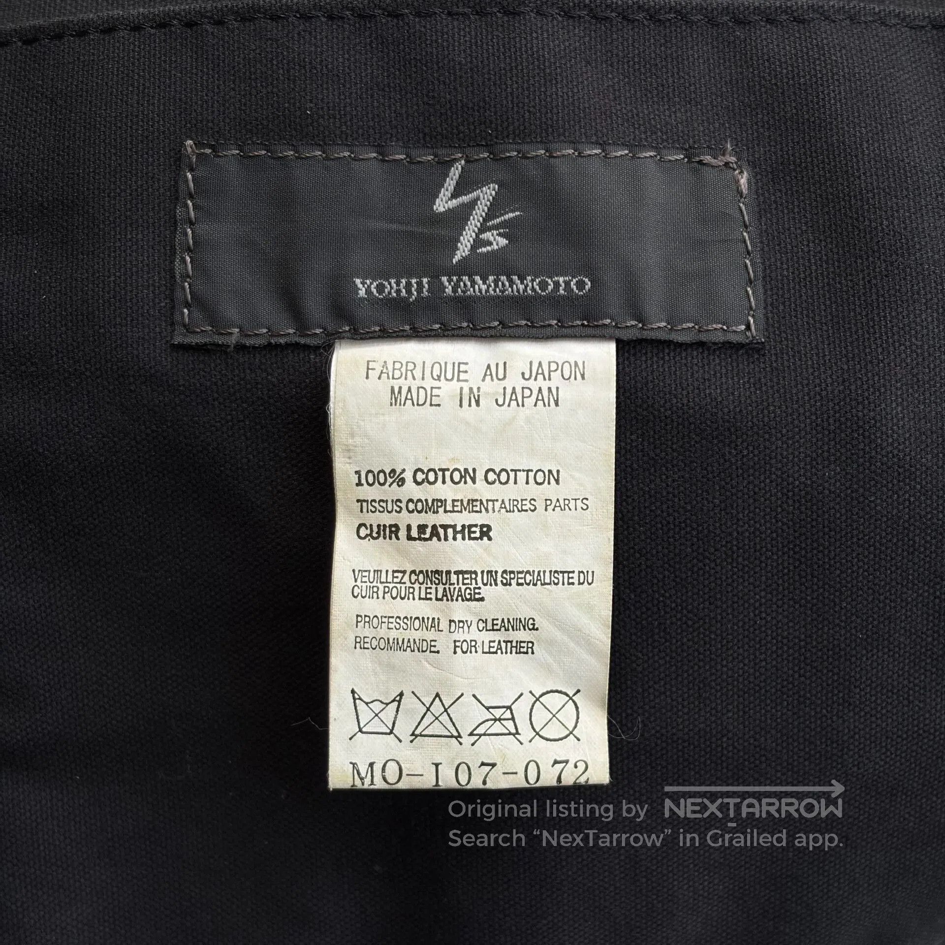 Y's for Men Yohji Yamamoto Tote Bag from 2000s. Size ONE SIZE - 8 Thumbnail