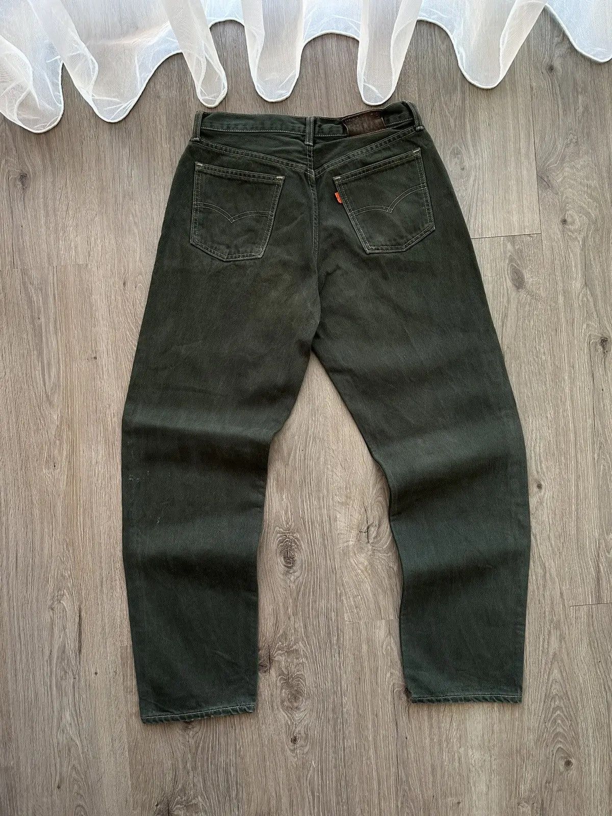 Vintage Levis Style 615 Fit Guide Green Orange Tab Pants
