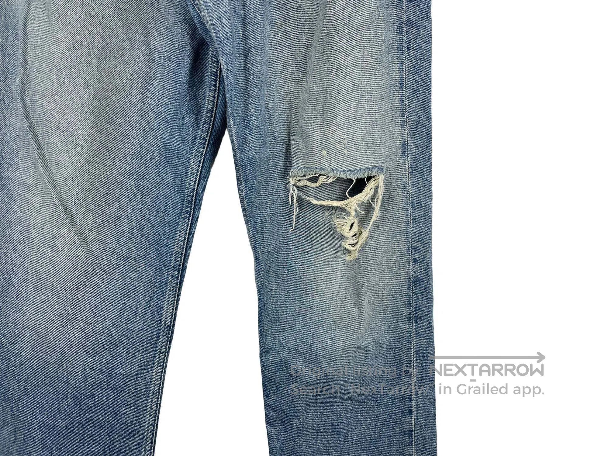 Balenciaga Balenciaga Washed Hole Denim Pants Size US 32 / EU 48 - 5 Thumbnail
