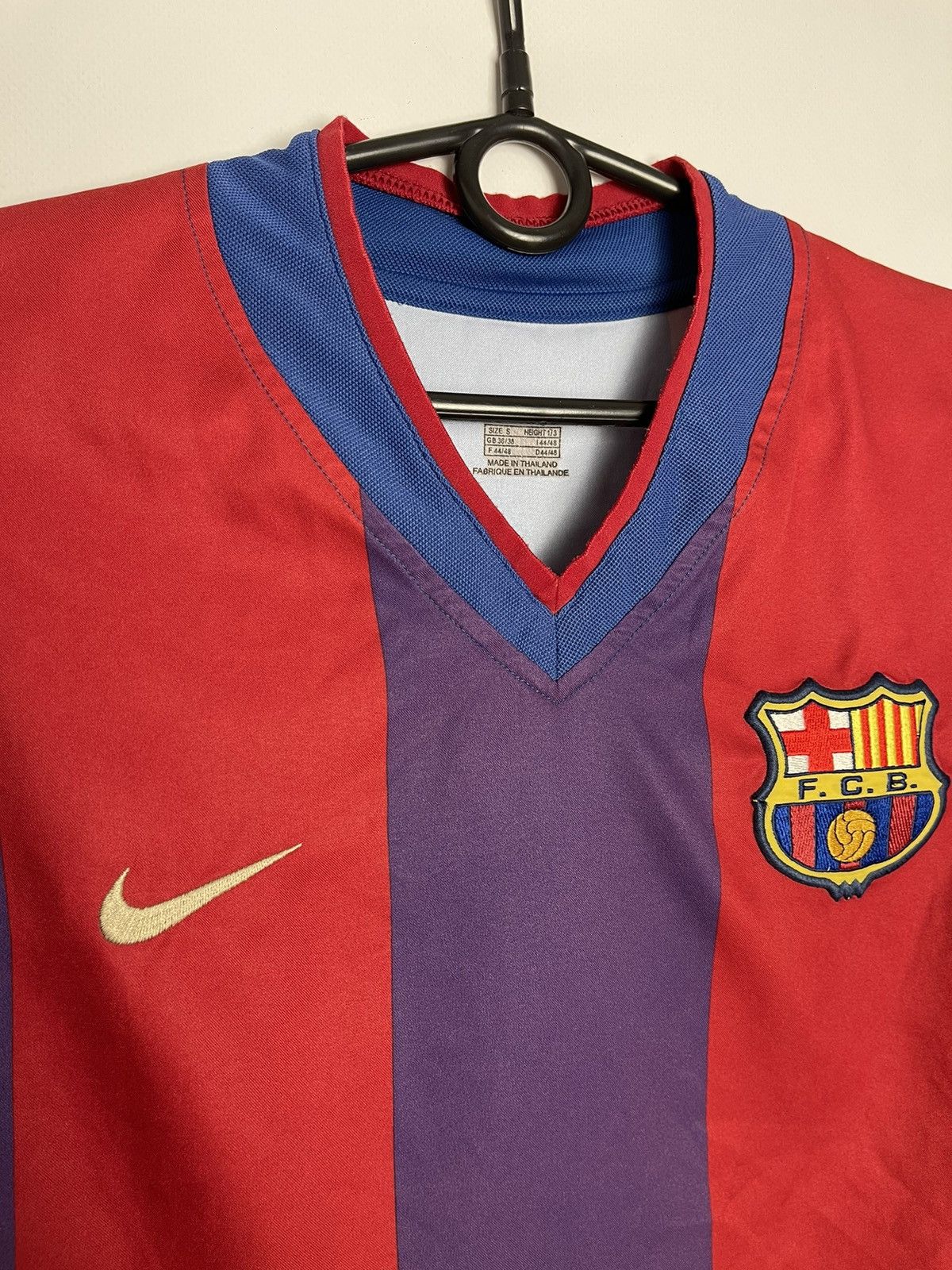 Vintage Nike Barcelona soccer jersey striped total 90 size S