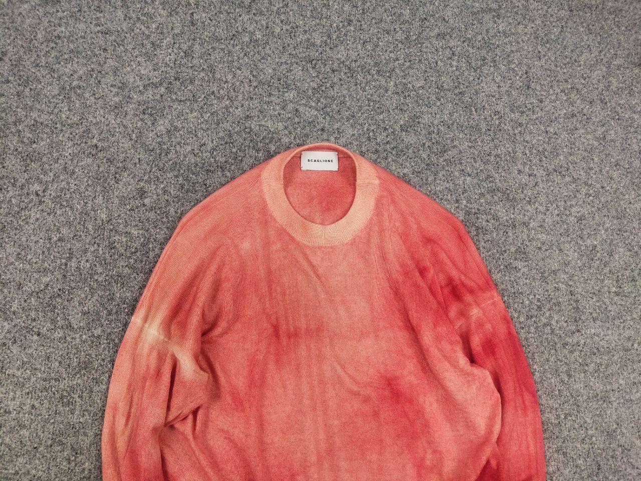 Other Scaglione Design merino x cashmere garment dyed red sweater Size M / US 6-8 / IT 42-44 - 4 Thumbnail