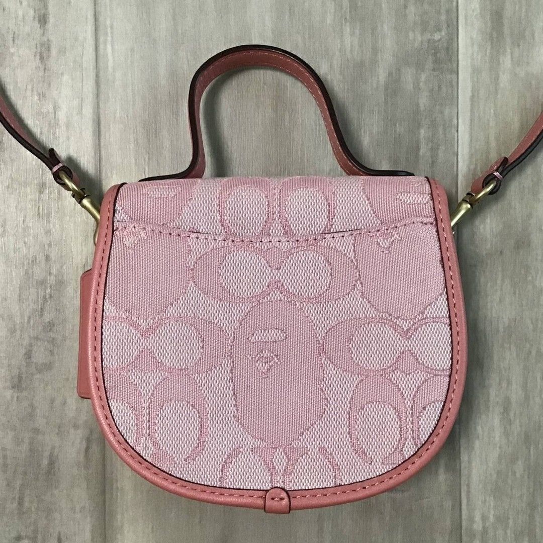 Bape × Coach BAPE × COACH MINI TOP HANDLE SADDLE BAG PINK a bathing ape Size ONE SIZE - 3 Thumbnail