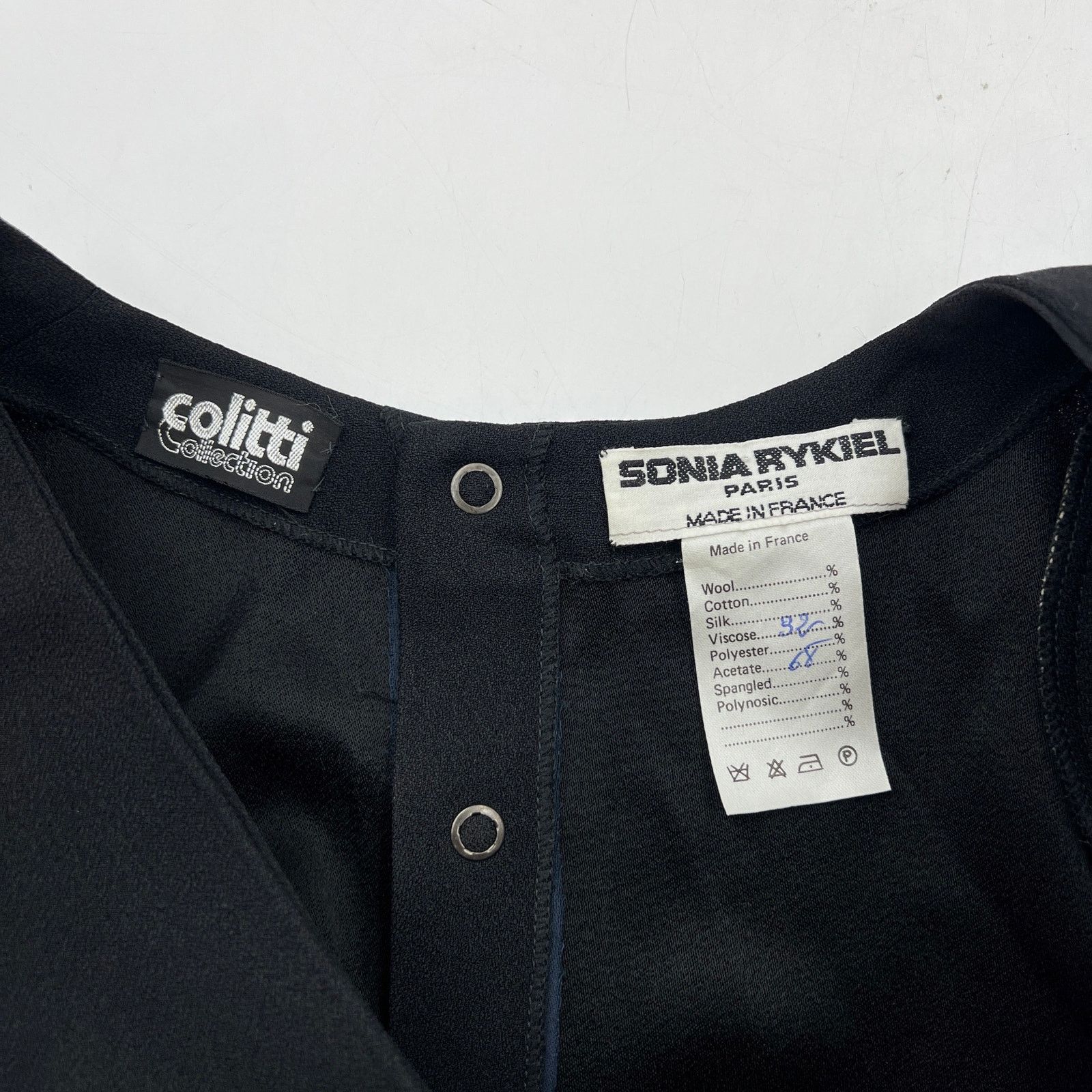 Sonia Rykiel Sonia Rykiel Black Dress Colitti Collection Long Sleeves Size M / US 6-8 / IT 42-44 - 3 Thumbnail