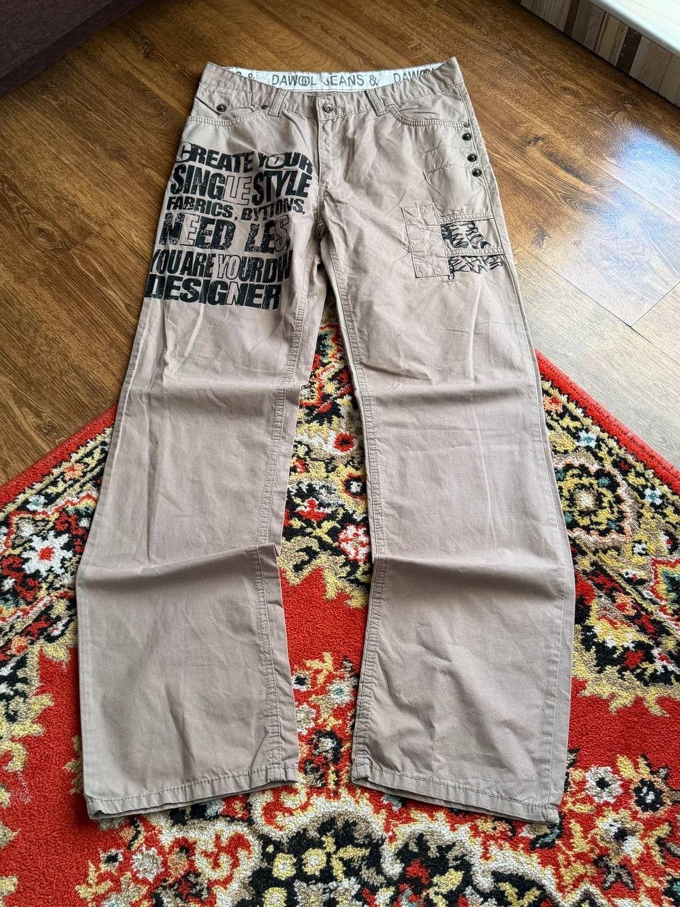 Hedi Slimane 2000s Retro Archive Hedi Slimane Dior Baggy Streetwear Pants Size US 32 / EU 48 - 1 Thumbnail