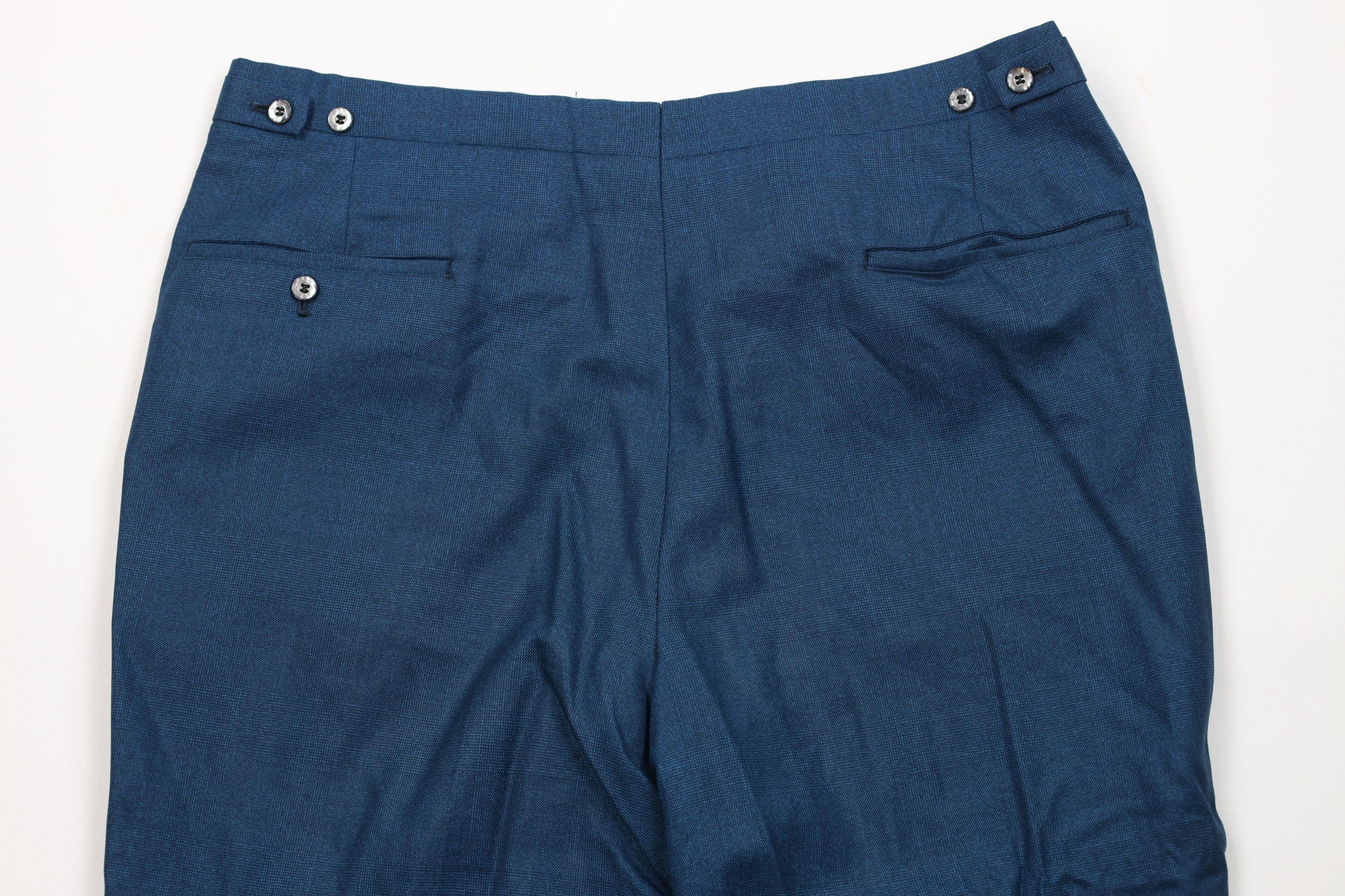 Vintage Vintage 50s Streetwear Gabardine Blend Chino Pants Blue USA Size US 36 / EU 52 - 9 Thumbnail