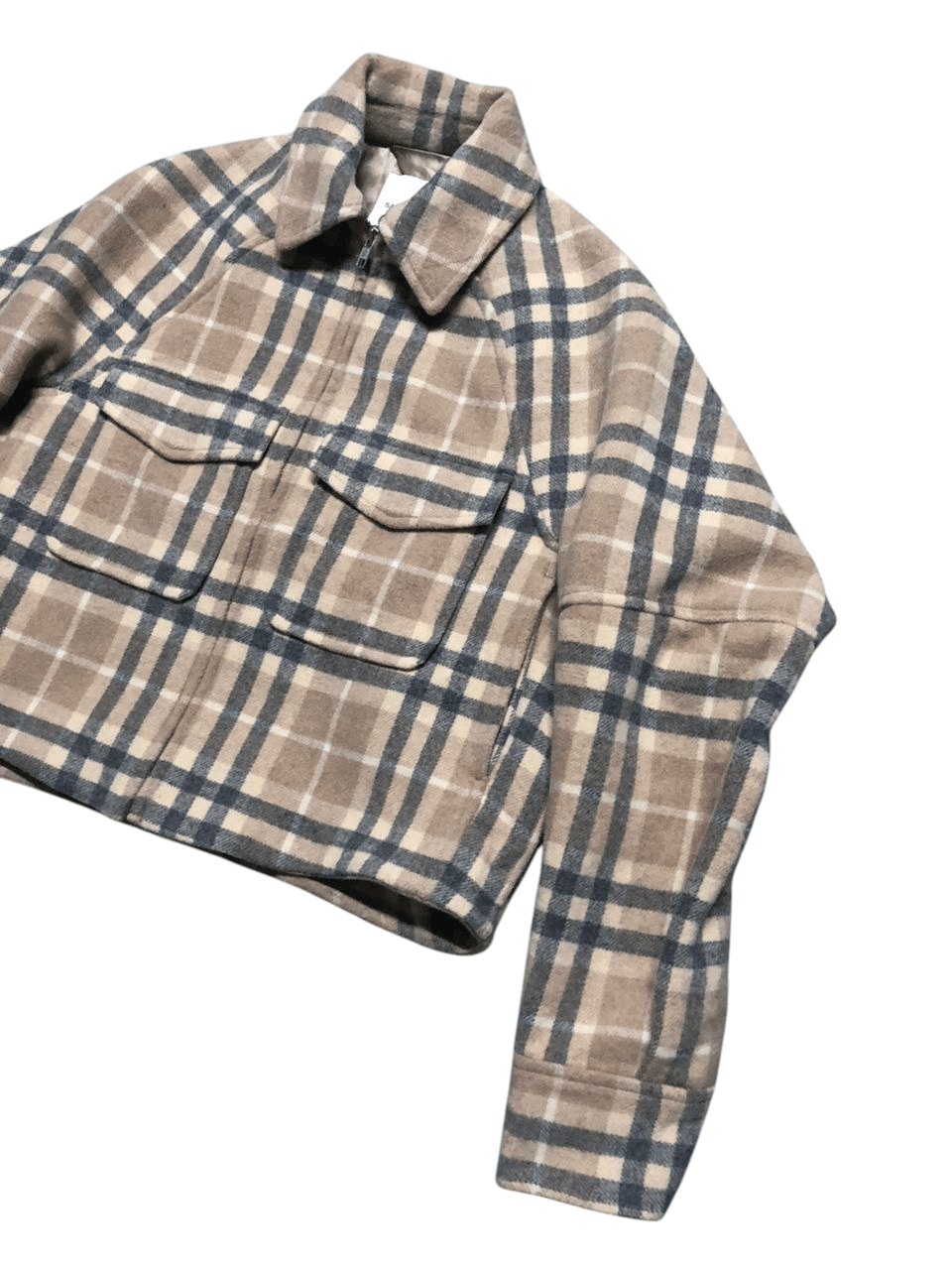 Japanese Brand × Samsoe Samsoe Samsoe Samsoe Plaid Wool Cropped Jacket Size XS / US 0-2 / IT 36-38 - 4 Thumbnail
