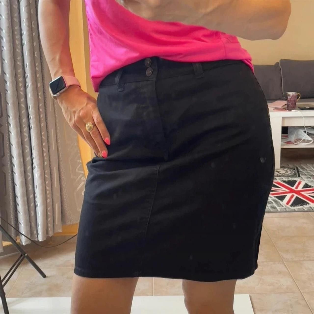 Tiger of Sweden Tiger of Sweden Jeans Black Skirt Denim Size M Size 28" / US 6 / IT 42 - 4 Thumbnail