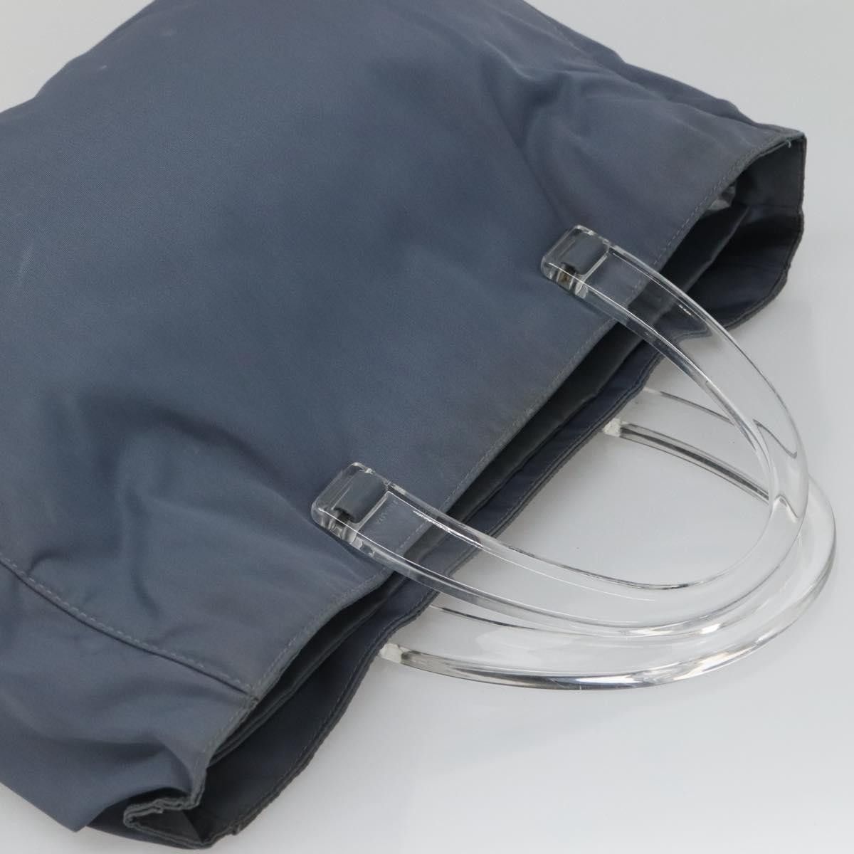 Prada PRADA Hand Bag Nylon Gray Silver Size ONE SIZE - 6 Thumbnail
