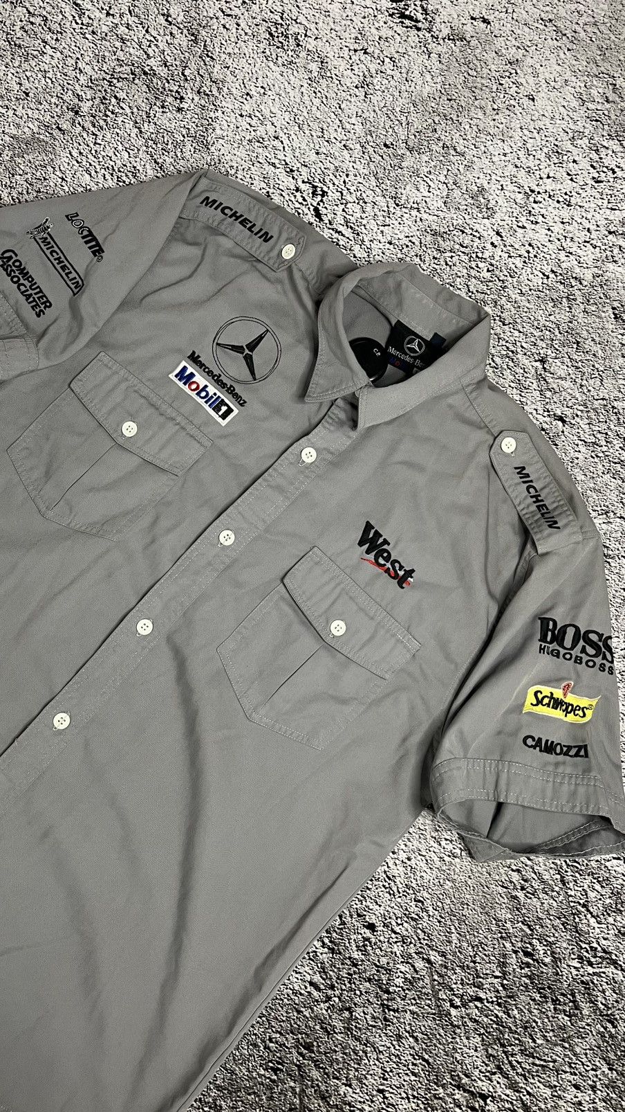 Formula 1 × Mercedes-Benz Formula uno Mercedes Benz west F1 button up shirt Size US XL / EU 56 / 4 - 1 Thumbnail