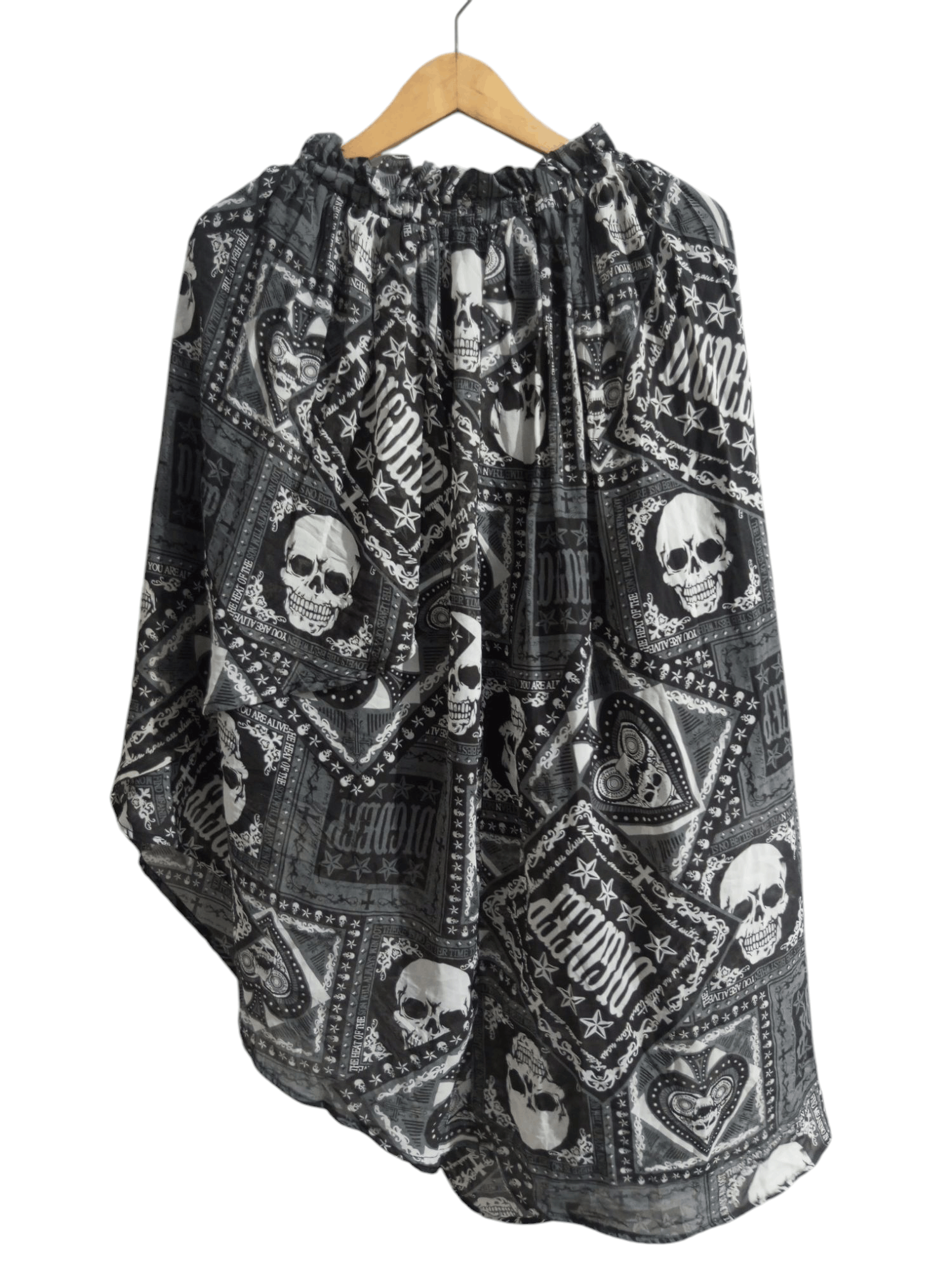 Hysteric Glamour Vintage dig deep punk skulls cross asymetric skirt Size 32" / US 10 / IT 46 - 1 Thumbnail