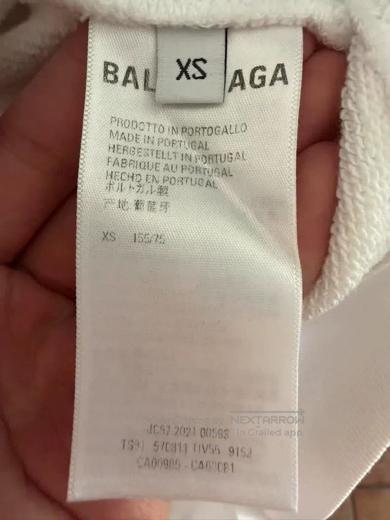 Balenciaga Balenciaga White logo hooded sweatshirt, size XS Size US XS / EU 42 / 0 - 4 Thumbnail