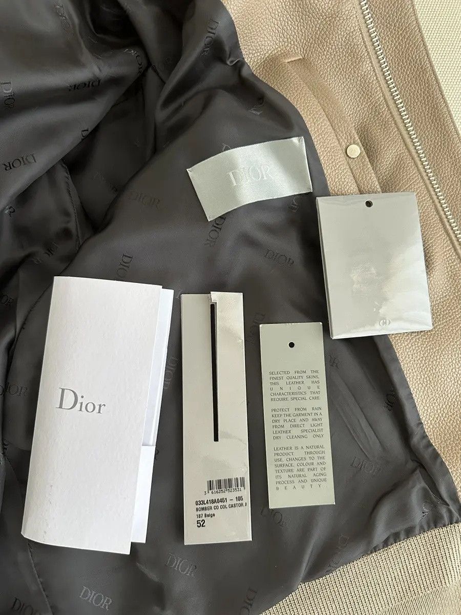 Dior Dior Bomber Leather Jacket Beaver Fur Collar Size US L / EU 52-54 / 3 - 20 Thumbnail