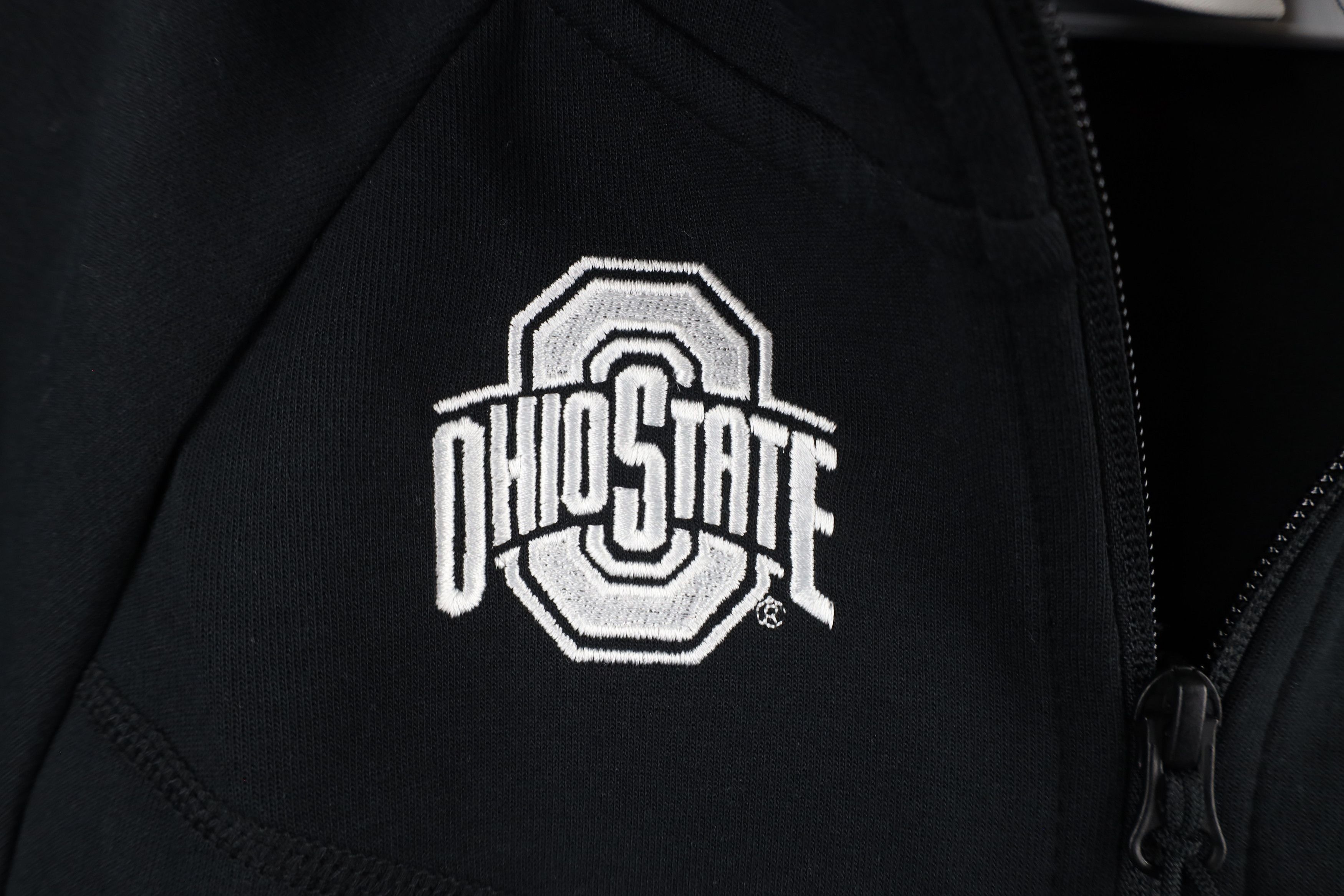 Nike × Vintage Nike Tech Fleece Spell Ohio State University Full Zip Hoodie Size M / US 6-8 / IT 42-44 - 5 Thumbnail