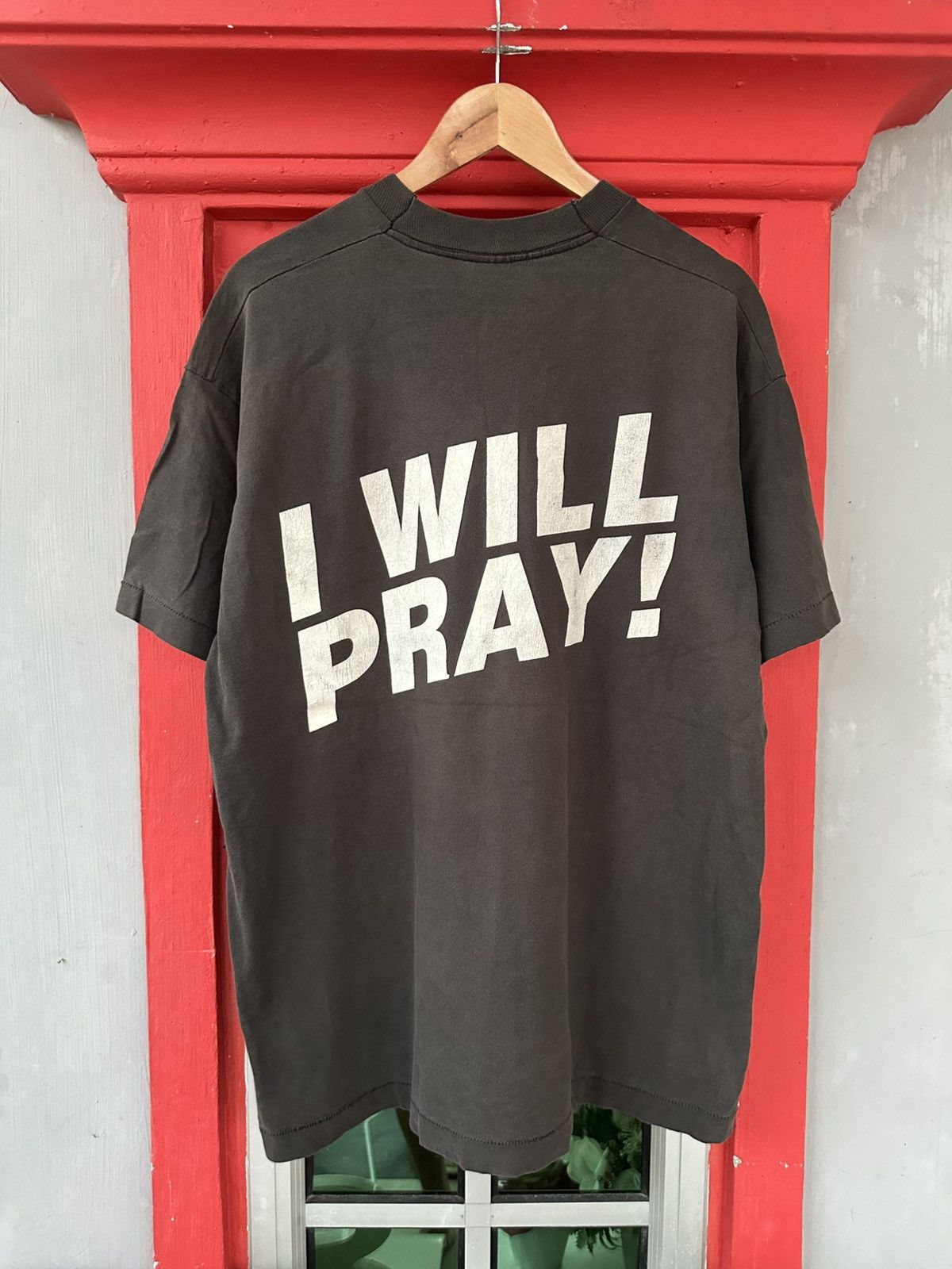 Band Tees Vintage 90s KMFDM Godlike “I Will Pray!” Rock Band Tee Size US XL / EU 56 / 4 - 2 Thumbnail