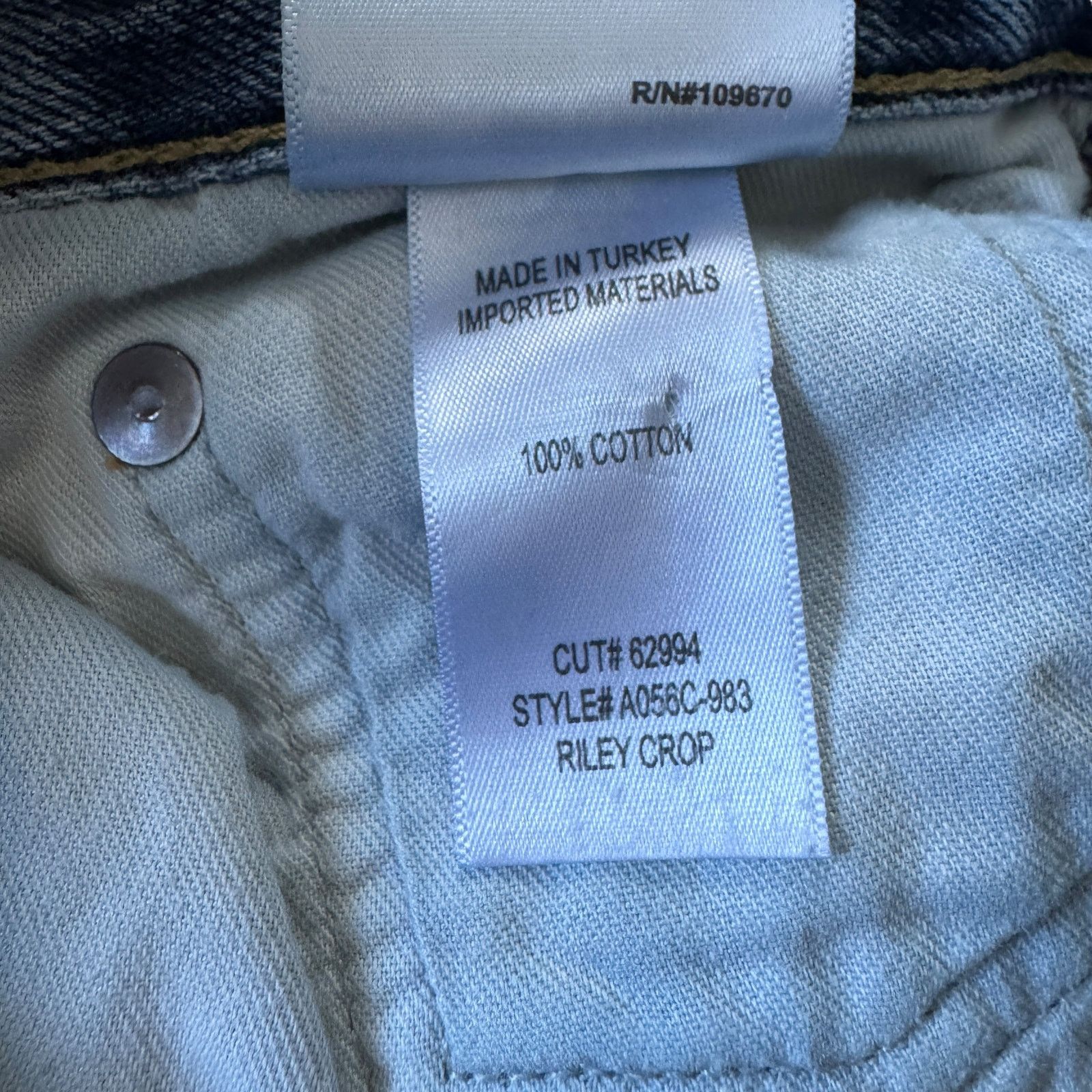 Agolde AGOLDE Riley High Rise Straight Crop Jean Frequency Wash Size 28" / US 6 / IT 42 - 7 Thumbnail