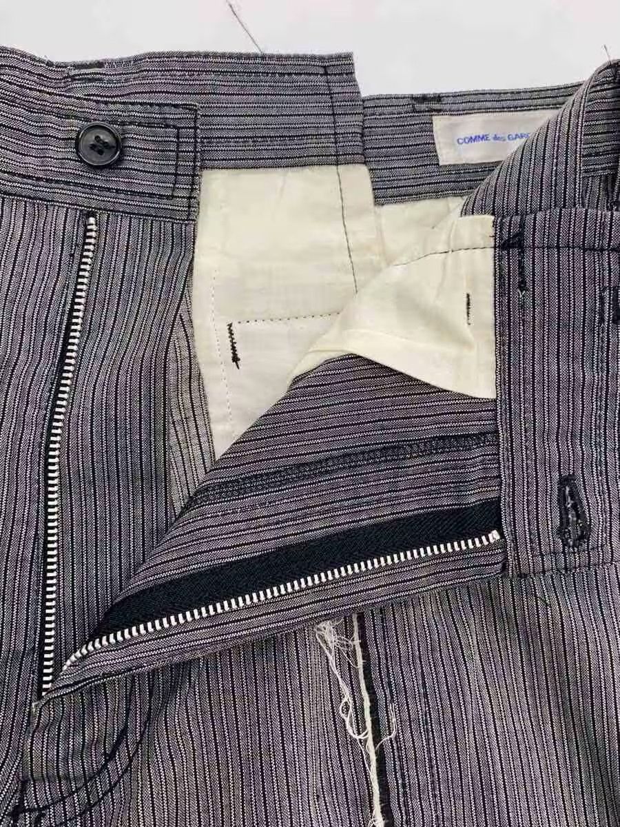 Comme des Garcons × Comme des Garcons SHIRT Reconstructed Exposed Centre Seam Pants Size US 31 - 3 Thumbnail