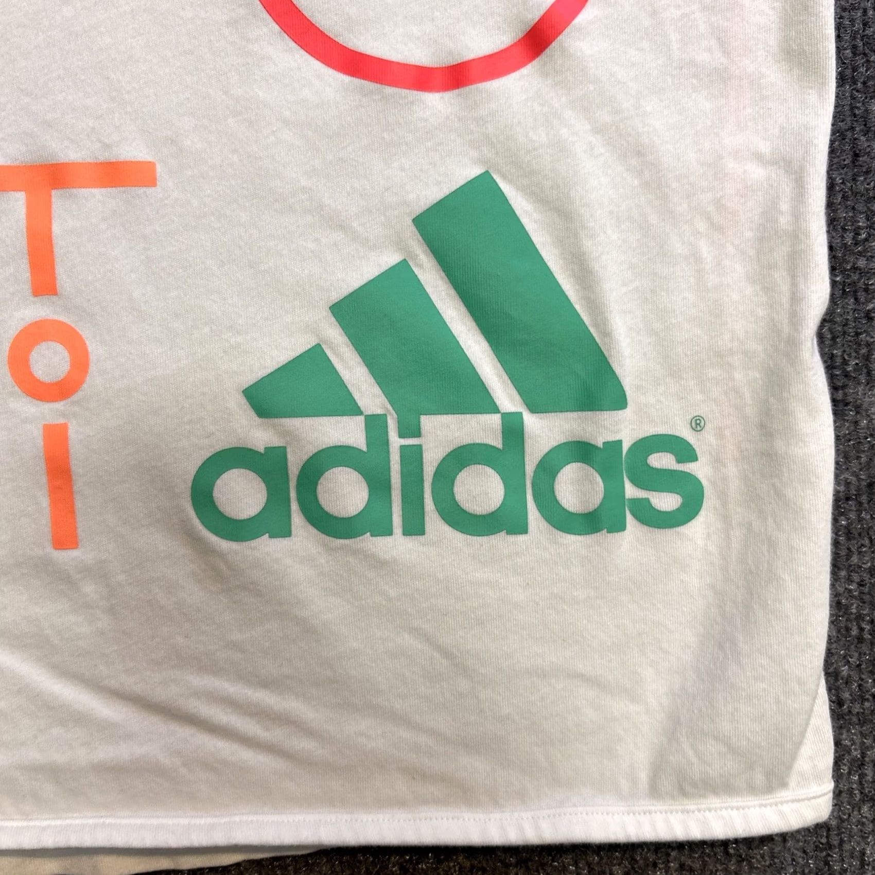 Stella McCartney Stella McCartney Adidas Shirt Women S Graphic Spellout Athletic Gym Workout Top Short Sleeve White, Regular, S, Polo? Size S / US 4 / IT 40 - 6 Thumbnail
