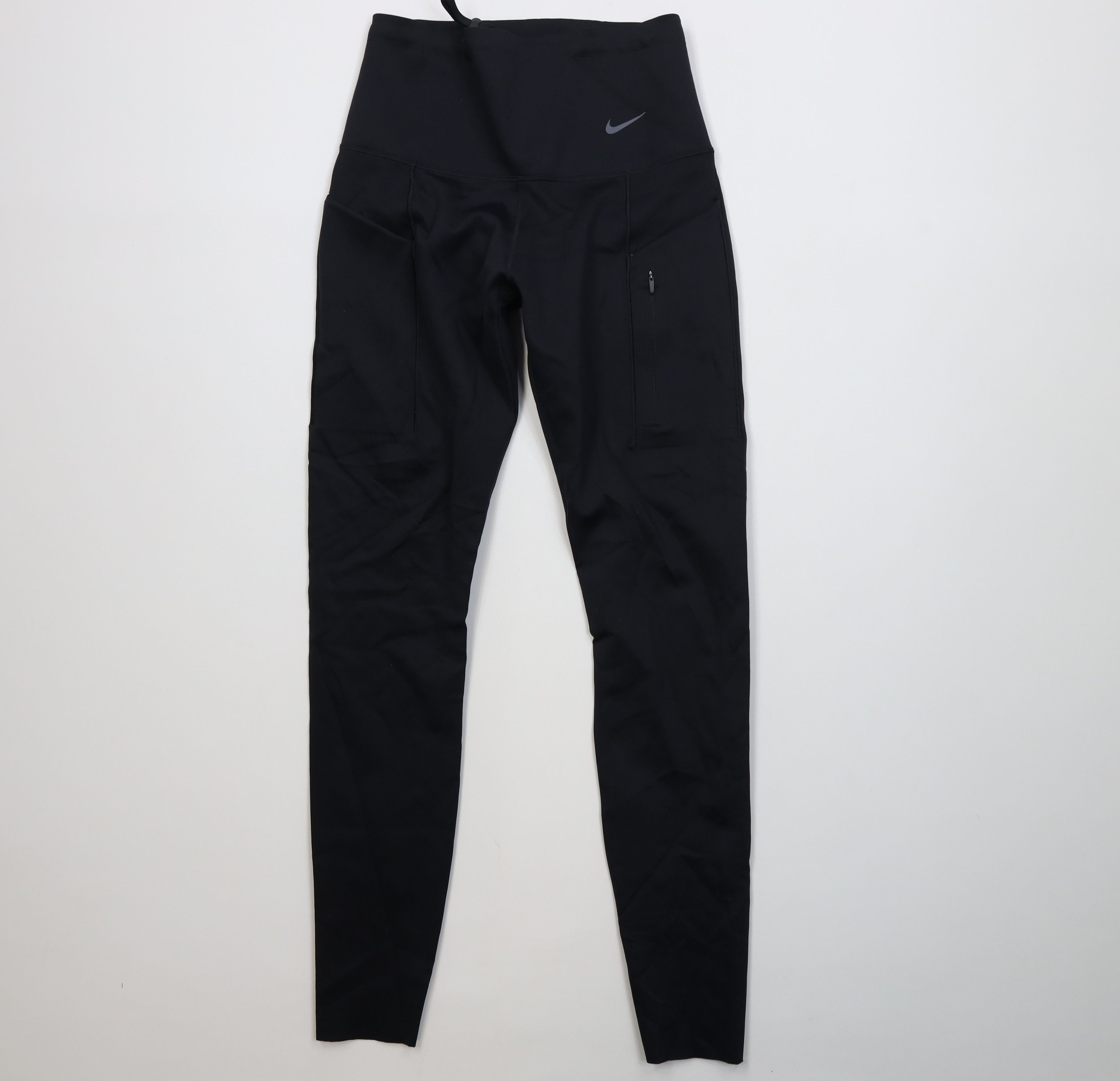 Nike Nike Go Dri-Fit High Waisted Gym Training Leggings Black Size 23" - 1 Thumbnail
