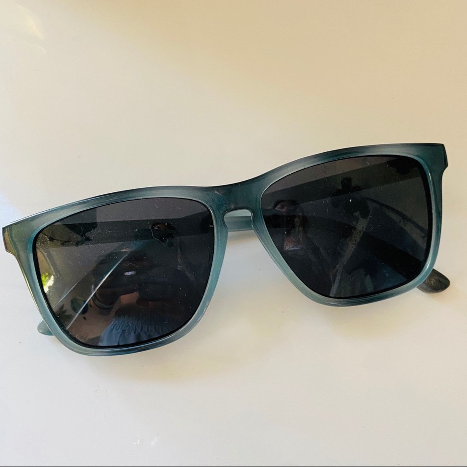 Nordstrom KNOCKAROUND Blue Plastic Black Lens Sunglasses Wayfarer Size ONE SIZE - 4 Thumbnail