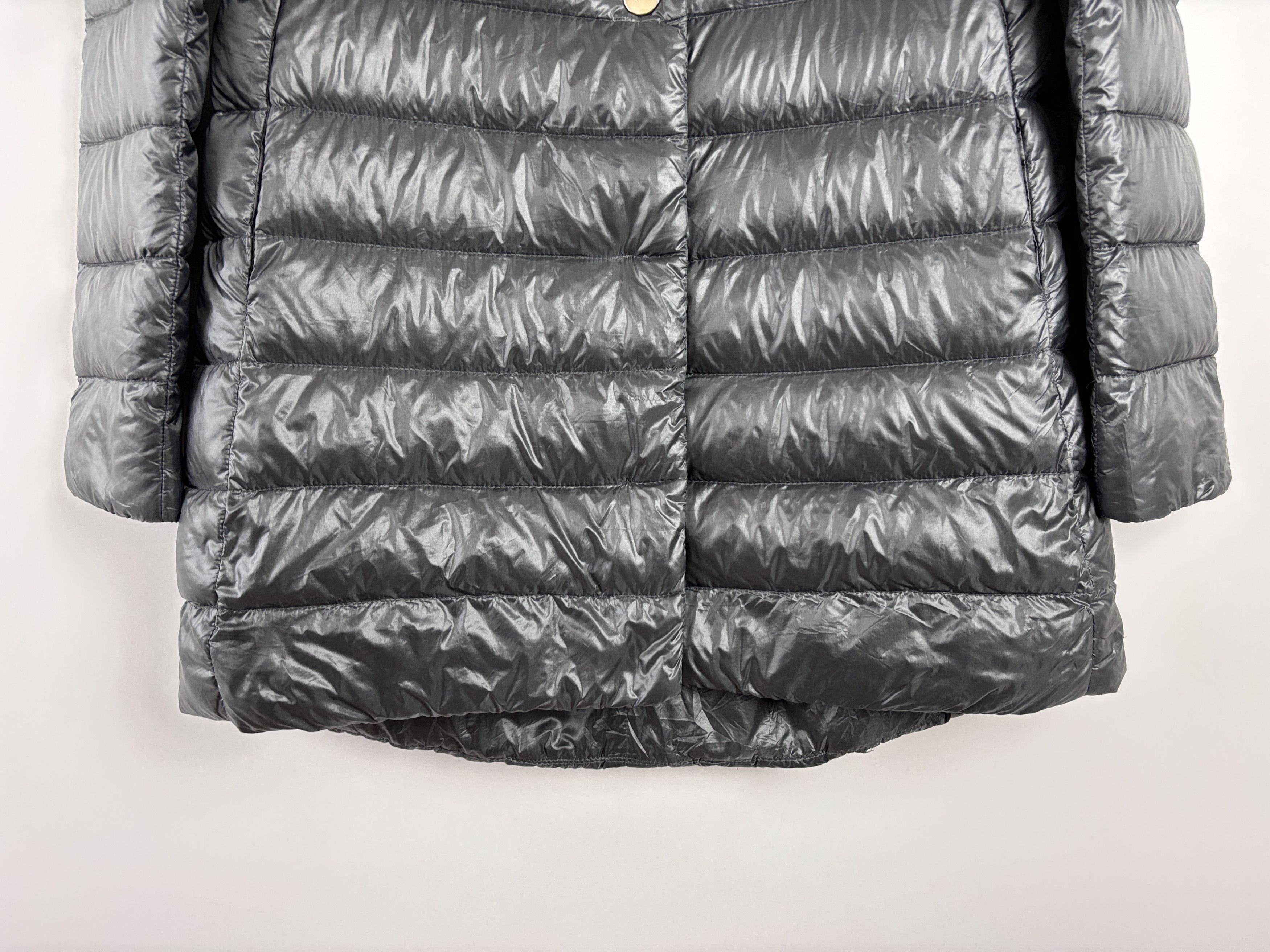 Herno Womens HERNO Lightweight Down Puffer Jacket Gray Size 38 Size XS / US 0-2 / IT 36-38 - 3 Thumbnail