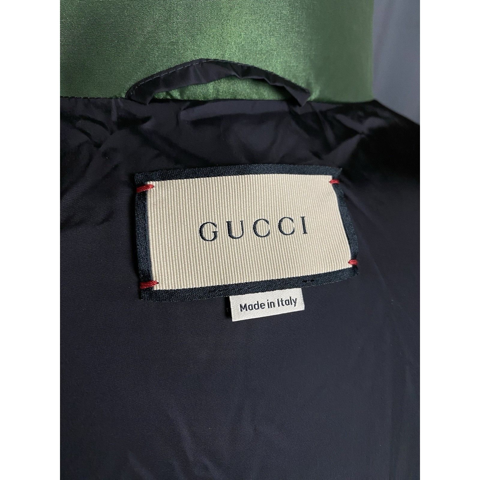 Gucci GUCCI Nylon Silk Satin Padded Men's Down Vest Size 52 698713 Size US L / EU 52-54 / 3 - 12 Thumbnail