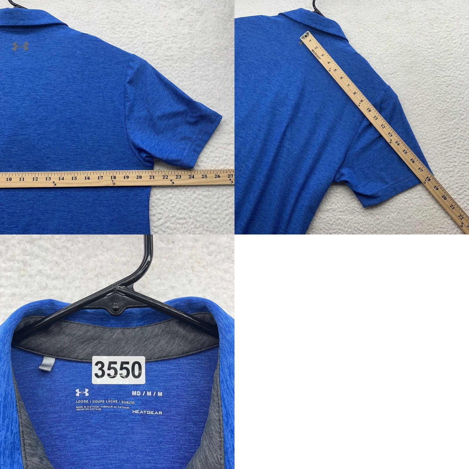 Under Armour Under Armour Polo Shirt Mens Medium M HeatGear Blue Golf Dad Size US M / EU 48-50 / 2 - 8 Thumbnail