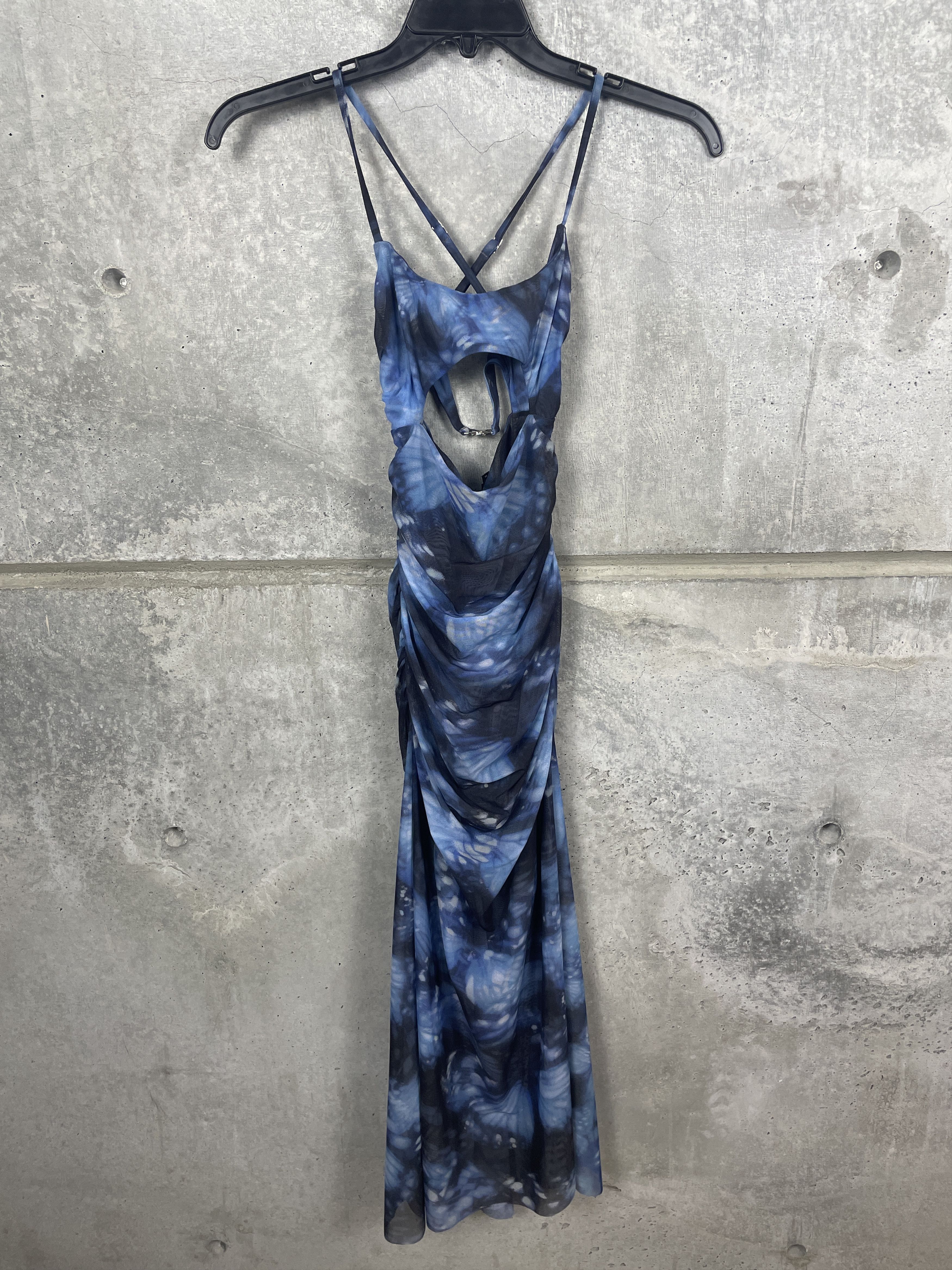 Misbhv $505 MISBHV Blue Butterfly Midi Dress Size S / US 4 / IT 40 - 4 Thumbnail