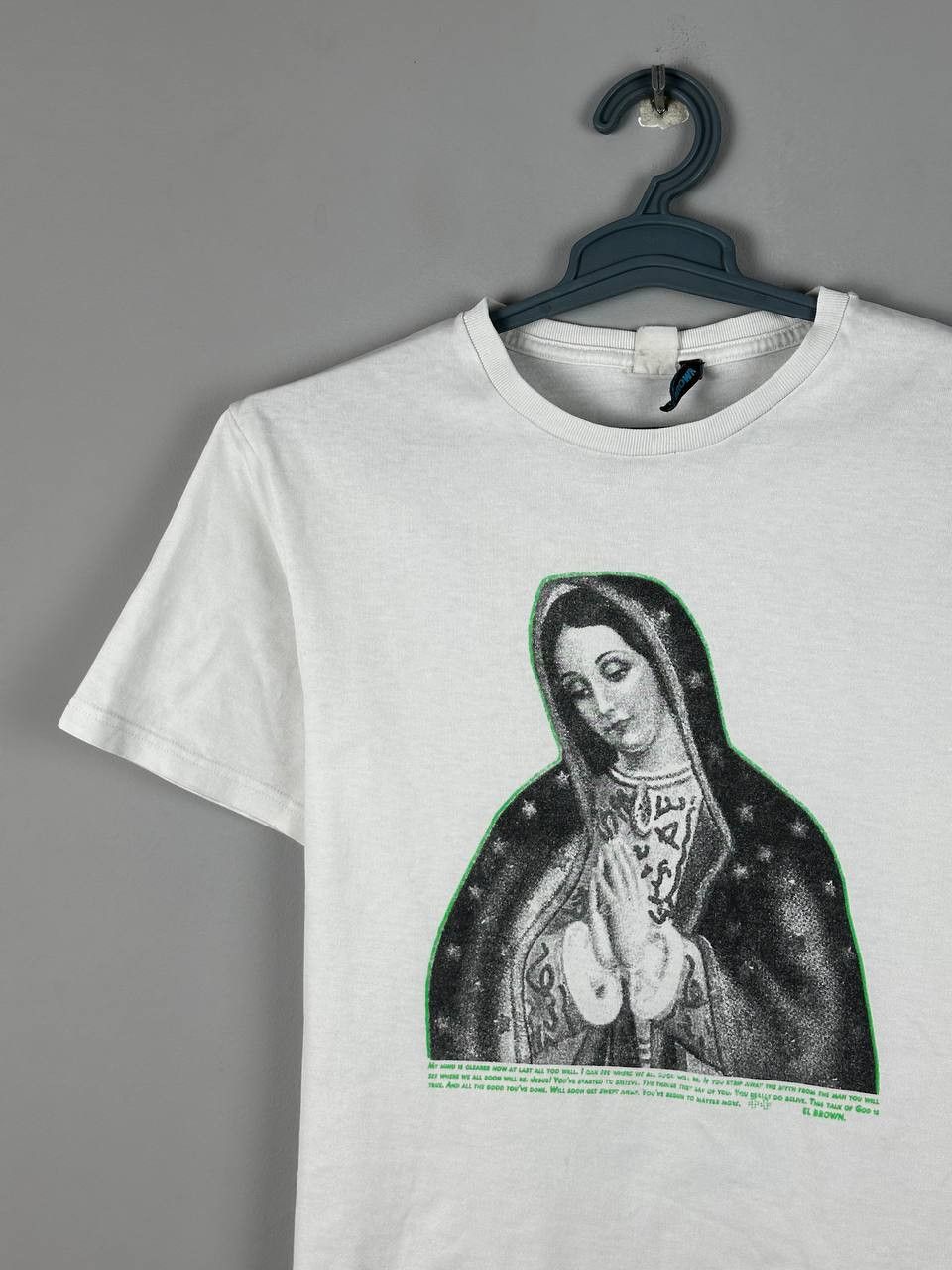 Japanese Brand Japanese EL Brown Virgin Mary Stretwear Print T Shirt Size US M / EU 48-50 / 2 - 3 Thumbnail