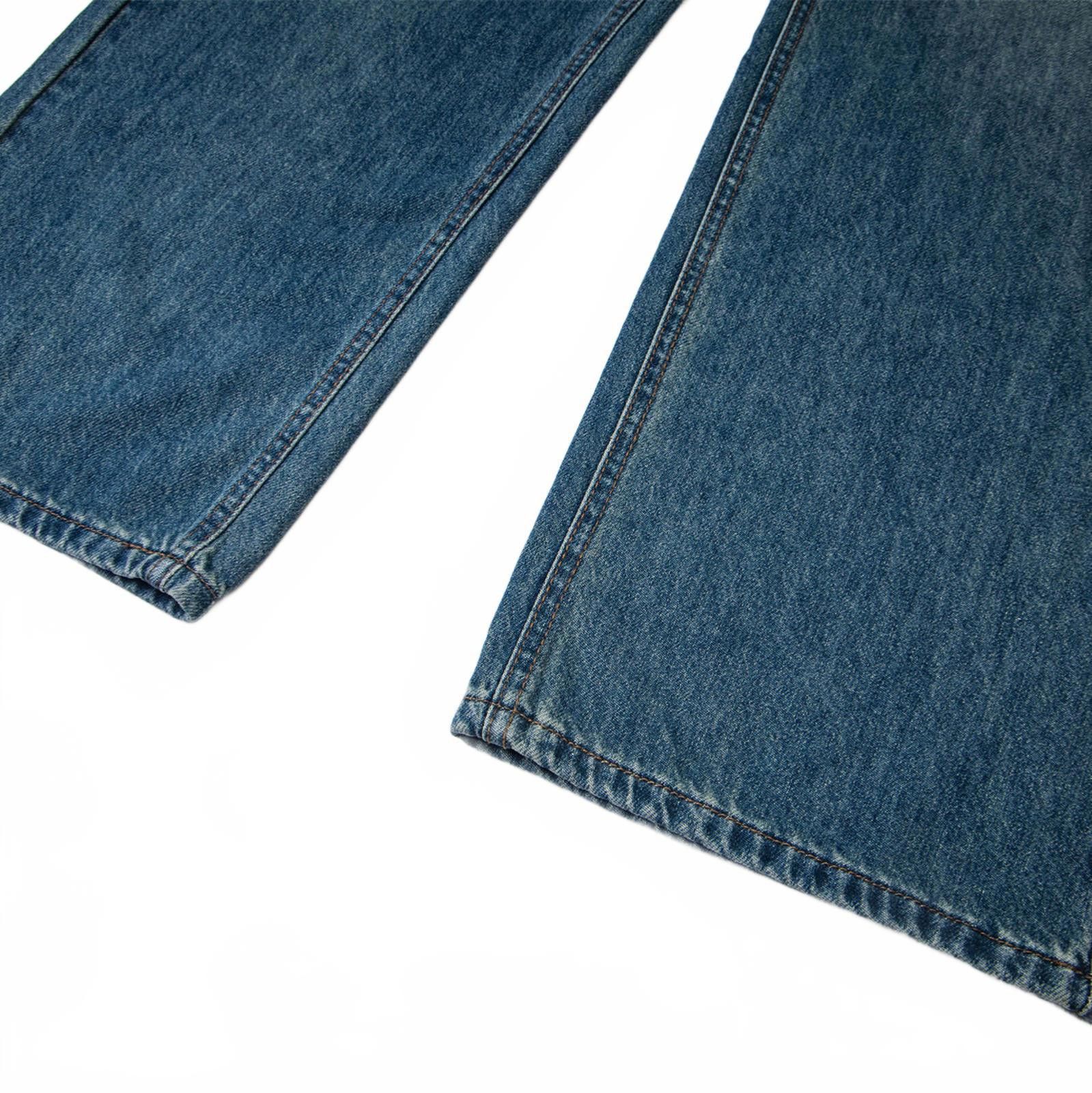 Japanese Brand Blue Studded Wide Leg Denim Jeans, Relaxed Fit Jeans Size US 30 / EU 46 - 2 Thumbnail