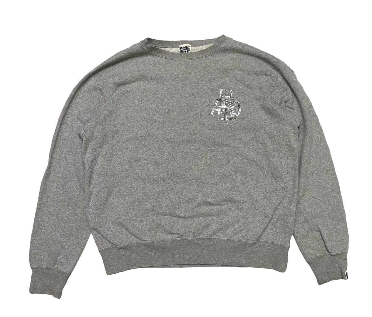 Bape × Swarovski VINTAGE 2000s BAPE SWAROVSKI SWEATSHIRT DESIGN Size US L / EU 52-54 / 3 - 1 Thumbnail