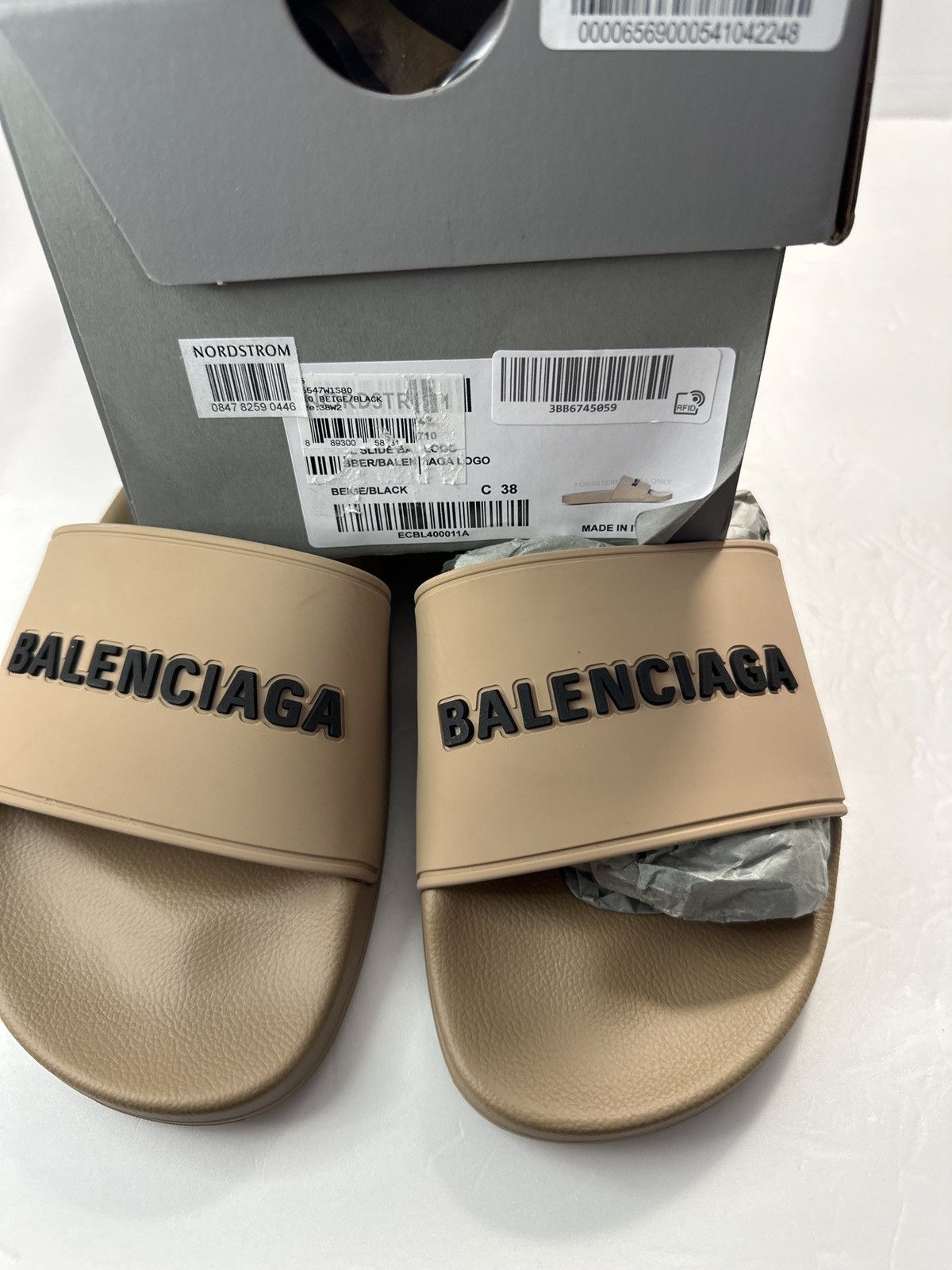 Balenciaga New Authentic Balenciaga Logo Sport Slide Size US 8 / IT 38 - 6 Thumbnail