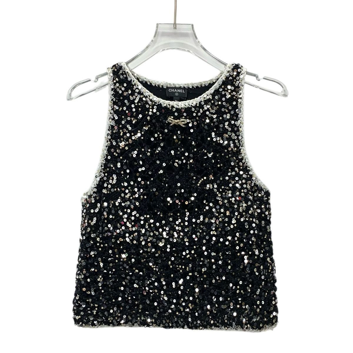 Chanel Chanel Sequin & Rhinestone Sleeveless Camisole Top K26WX Size XS / US 0-2 / IT 36-38 - 1 Thumbnail