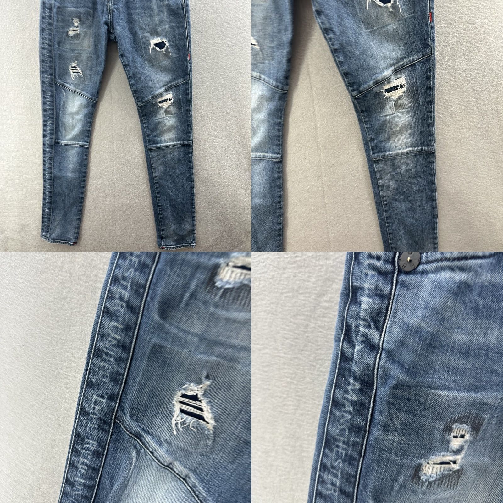 True Religion True Religion Jeans Women 28 Blue Logo Denim Distressed Slim Skinny Distress Manchester United Jeans Size 28" / US 6 / IT 42 - 8 Thumbnail