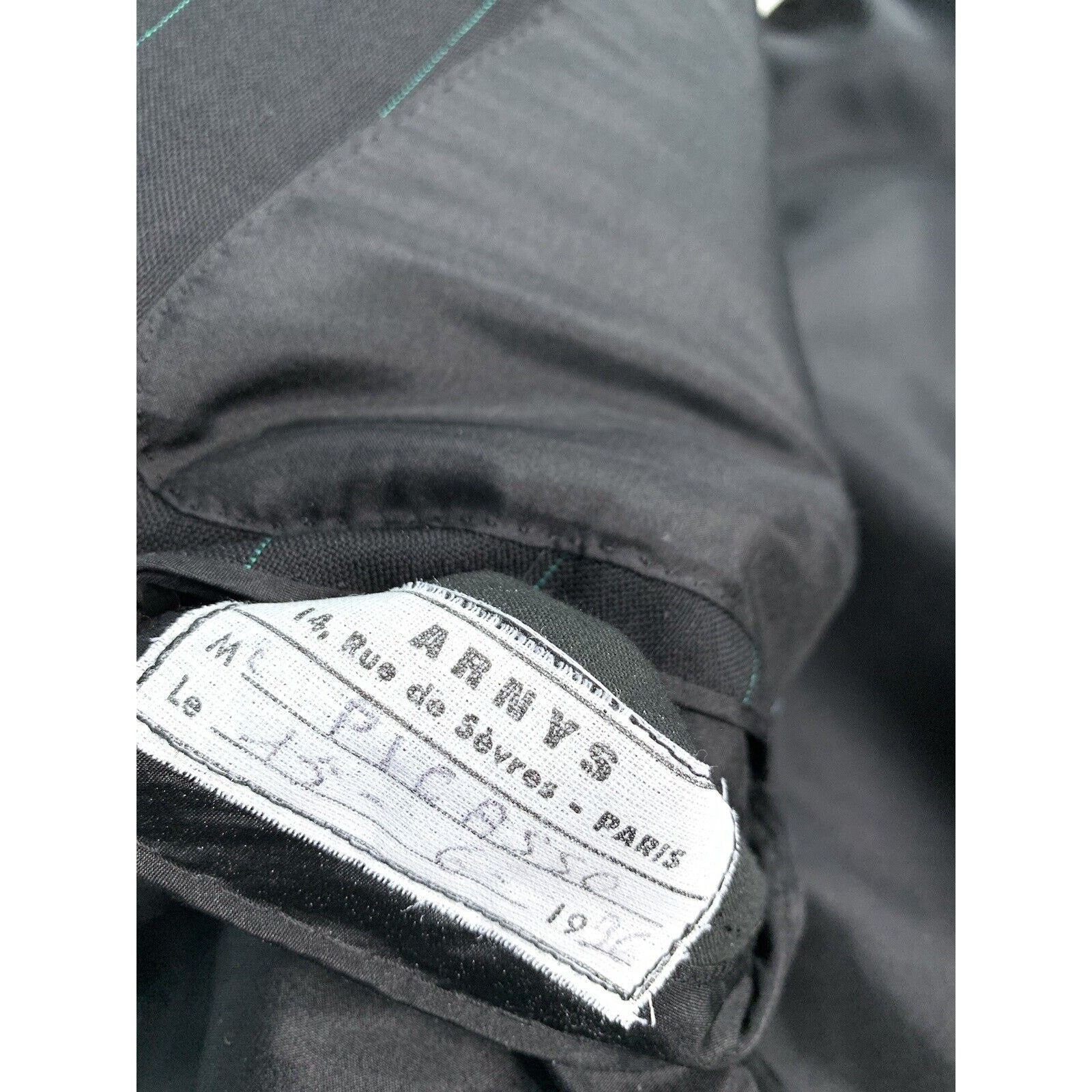 Designer ARNYS PARIS Bespoke Suit Blazer Trousers EU 50 UK 40 Short Size 50S - 17 Thumbnail