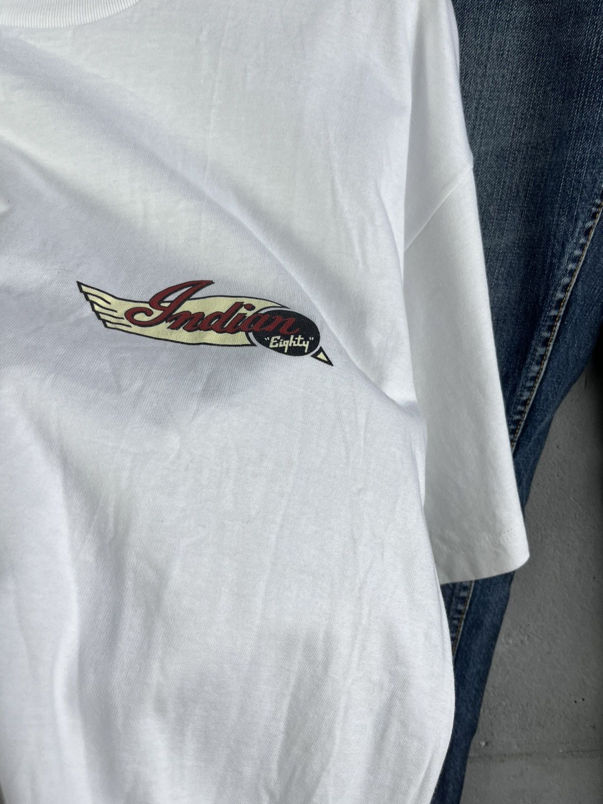 Harley Davidson Indian motorcycle t shirt vintage 90s Size US XL / EU 56 / 4 - 7 Thumbnail