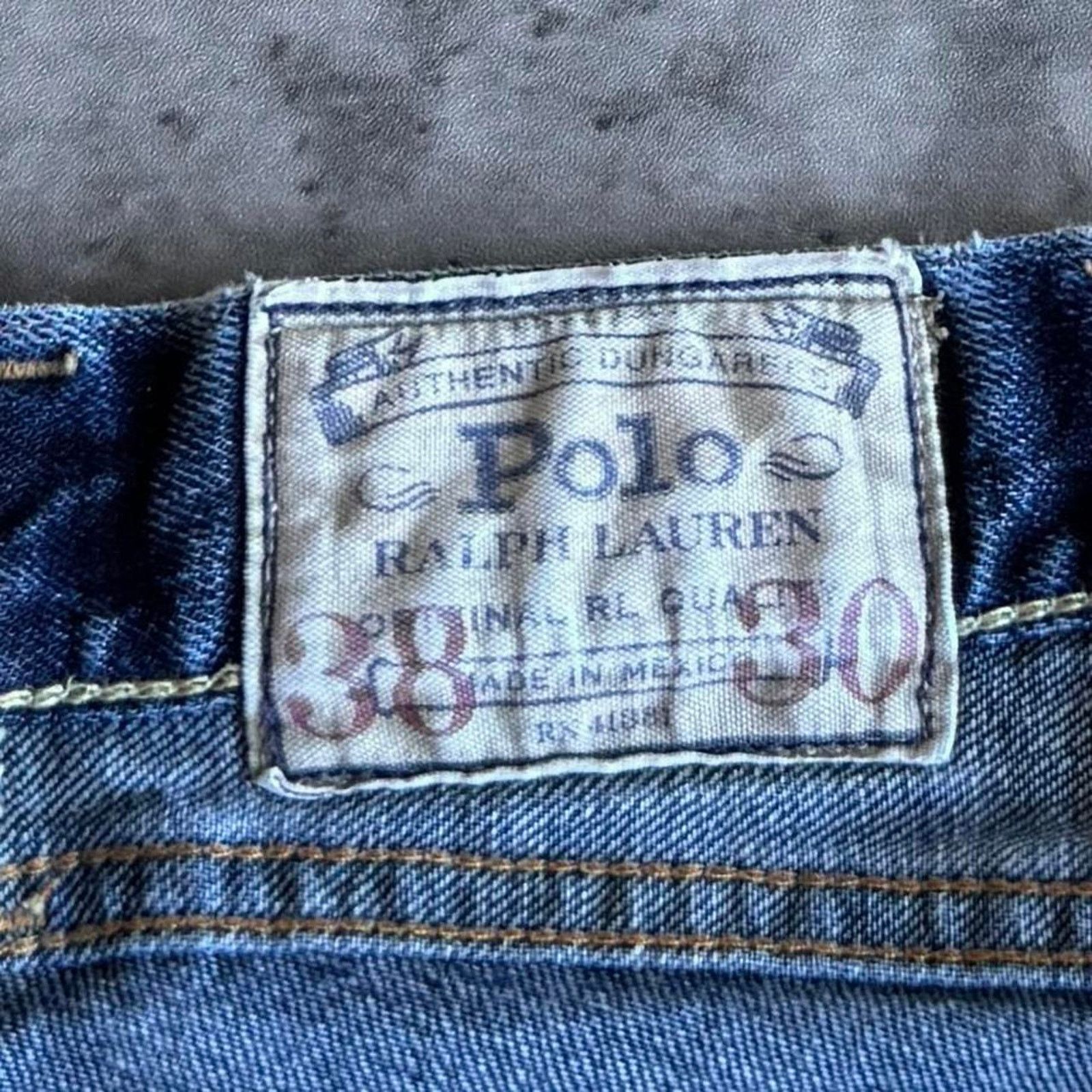 Polo Ralph Lauren × Vintage Vintage Y2K Polo Ralph Lauren Embroidered Denim Jeans Size US 38 / EU 54 - 4 Thumbnail