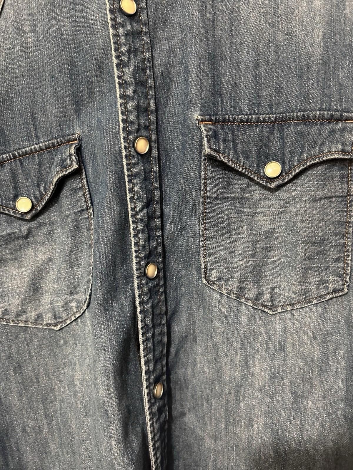 Journal Standard Journal Standard Men Denim Shirt Pearl Snap Long Sleeve M Size US M / EU 48-50 / 2 - 10 Thumbnail