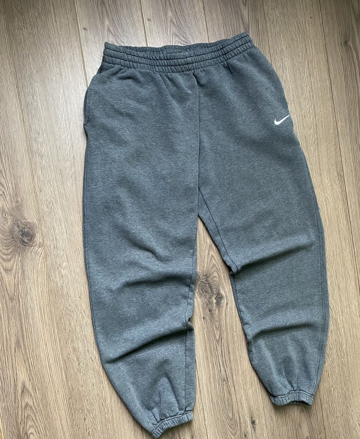 Nike × Vintage Vintage Nike Rap Basic Sweatpants Joggers Pants Grey Size L Size US 34 / EU 50 - 2 Thumbnail