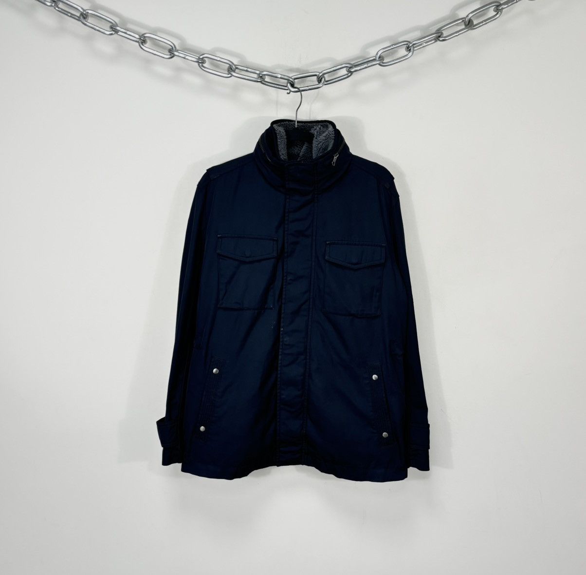 Hugo Boss Hugo Boss Orange Men’s 2 in 1 Navy Blue Winter Parka Jacket Size US M / EU 48-50 / 2 - 2 Thumbnail
