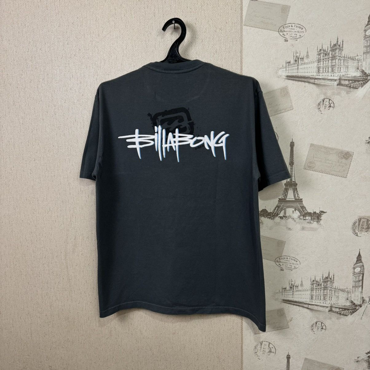Billabong × Vintage Vintage 90’s Billabong Australia Surfboards Grey T shirt L Size US L / EU 52-54 / 3 - 1 Thumbnail