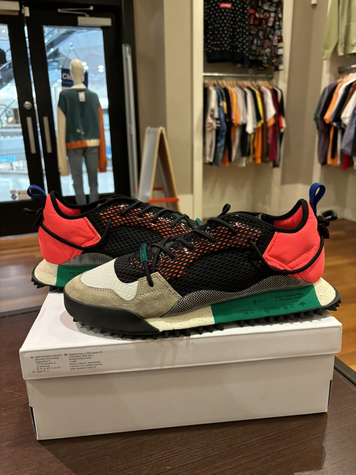 Adidas Alexander Wang Adidas AW Re issue Run Alexander Wang Solar Red Grailed