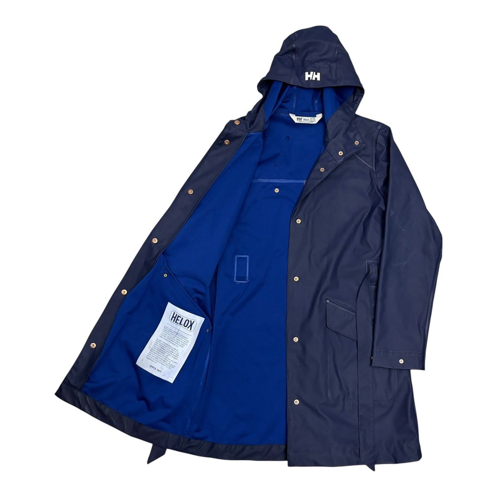 Helly Hansen Waterproof Rain Coat Gorpcore Jacket Medium in Blue, Women's — image 2 of 6