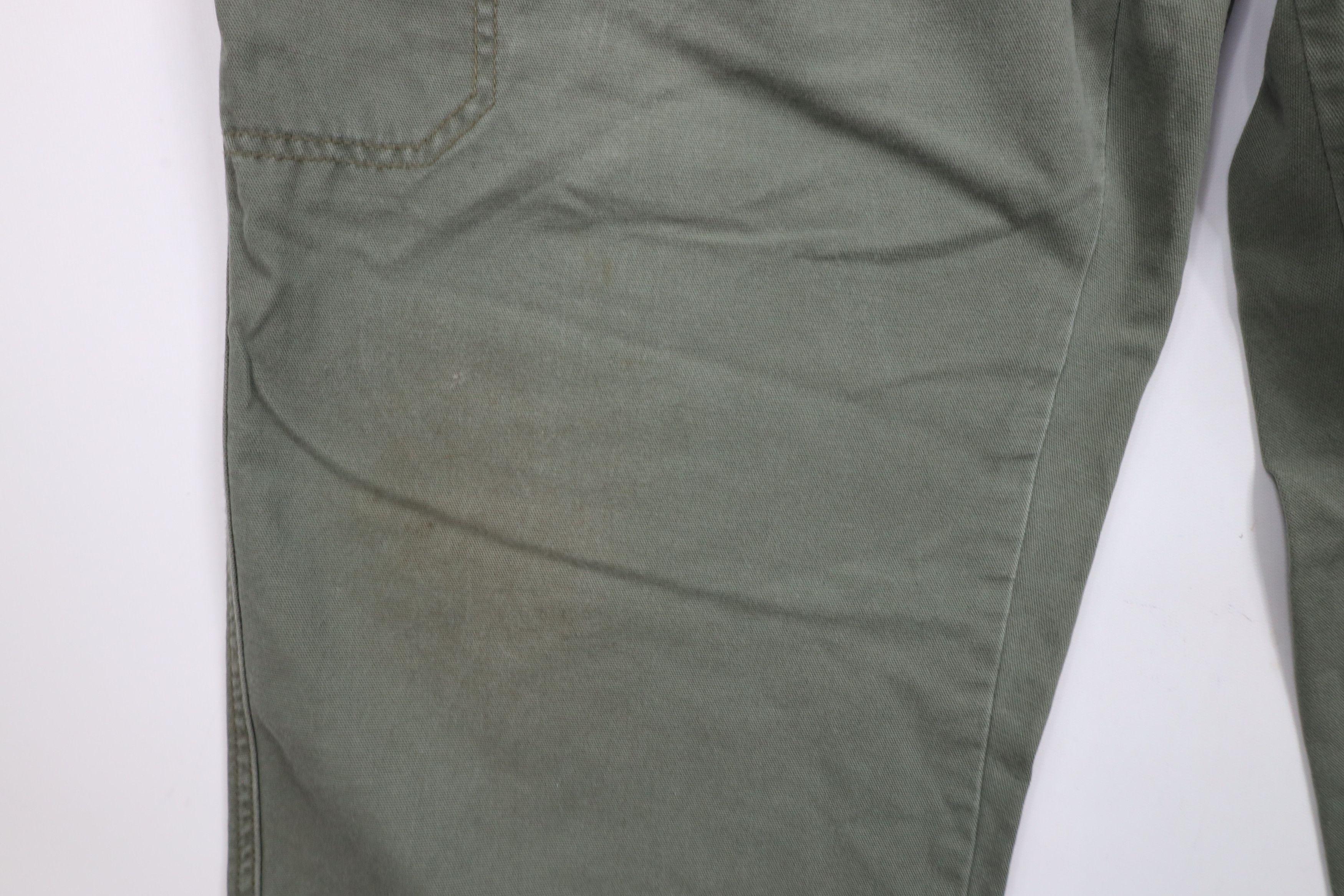 L.L. Bean × Vintage Vintage LL Bean Wide Leg Canvas Cargo Pants Green Cotton Size US 40 / EU 56 - 7 Thumbnail