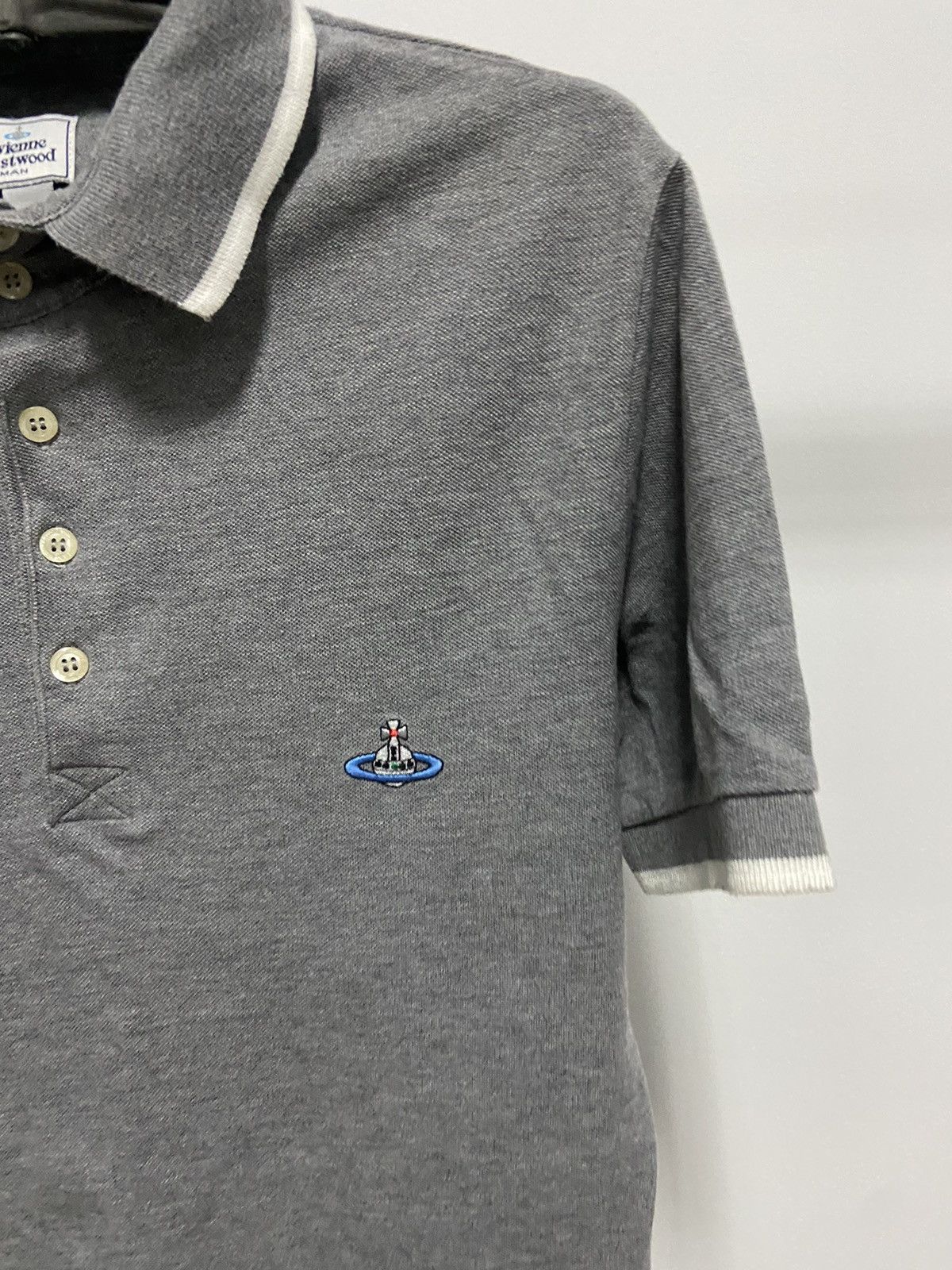 Vintage × Vivienne Westwood Vivienne Westwood Polo T Shirt Vintage Small Orb Logo Luxury Size US M / EU 48-50 / 2 - 5 Thumbnail