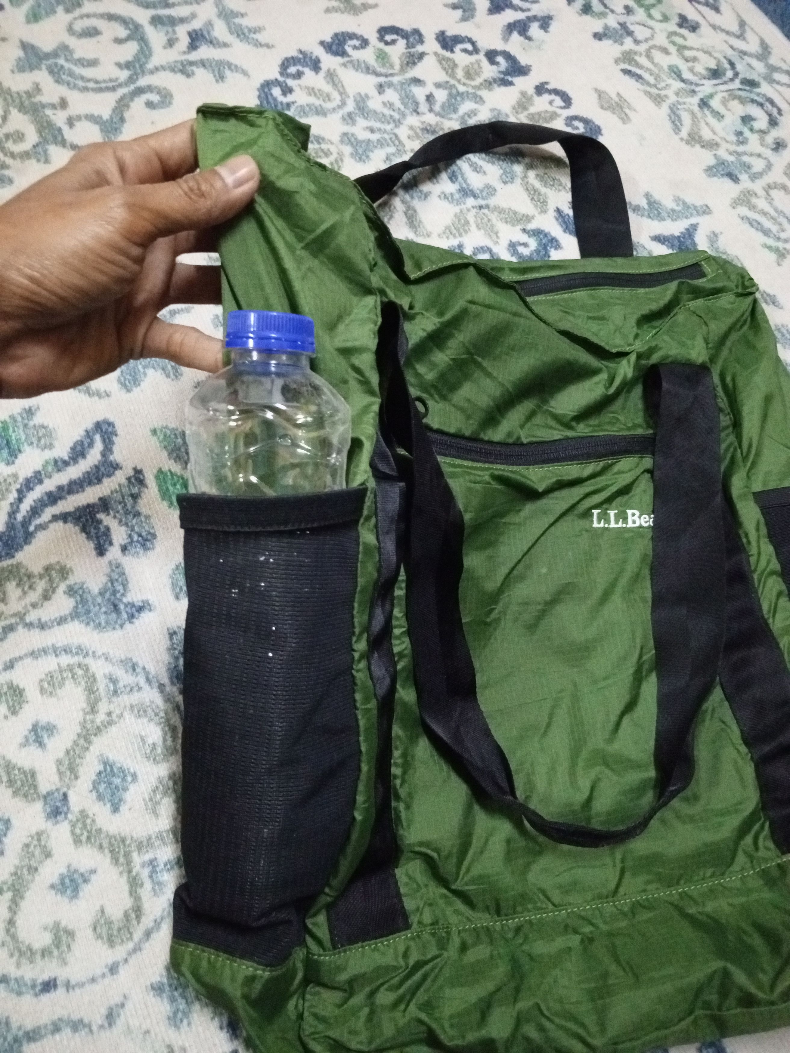 L.L. Bean L.L Bean tote bag nylon green/black Size ONE SIZE - 6 Thumbnail