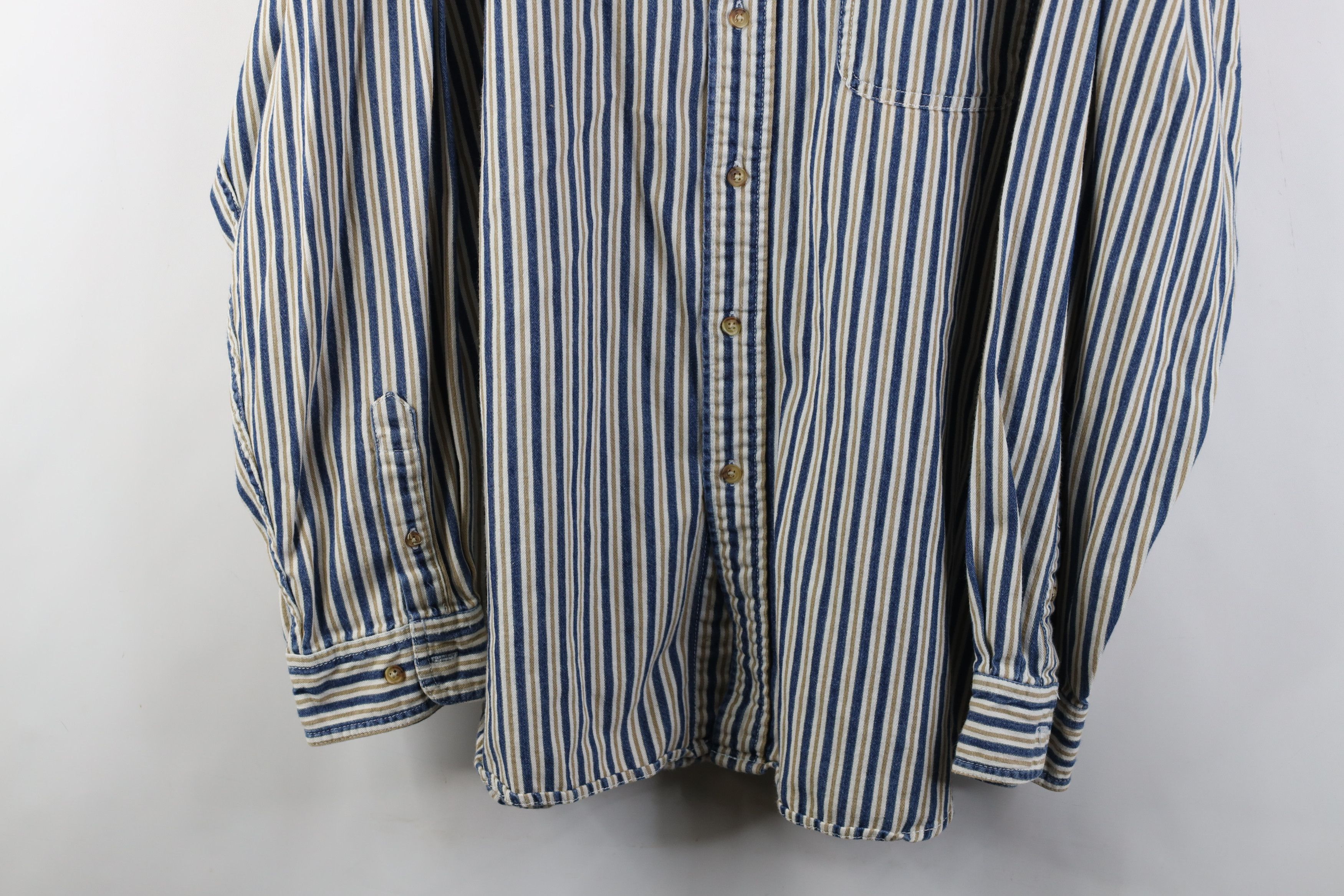 Vintage Vintage 90s Streetwear Denim Collared Button Down Shirt Size US XL / EU 56 / 4 - 3 Thumbnail