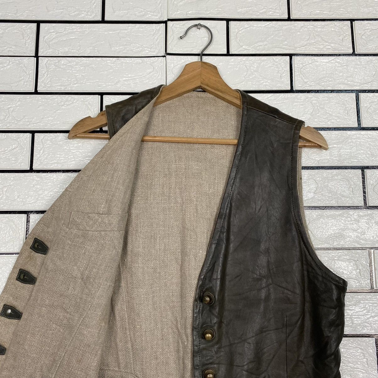 Isaac Sellam Experience 🔥RARE🔥Vintage Reversible Leather Vest Jacket Isaac Sellam Size US M / EU 48-50 / 2 - 21 Thumbnail