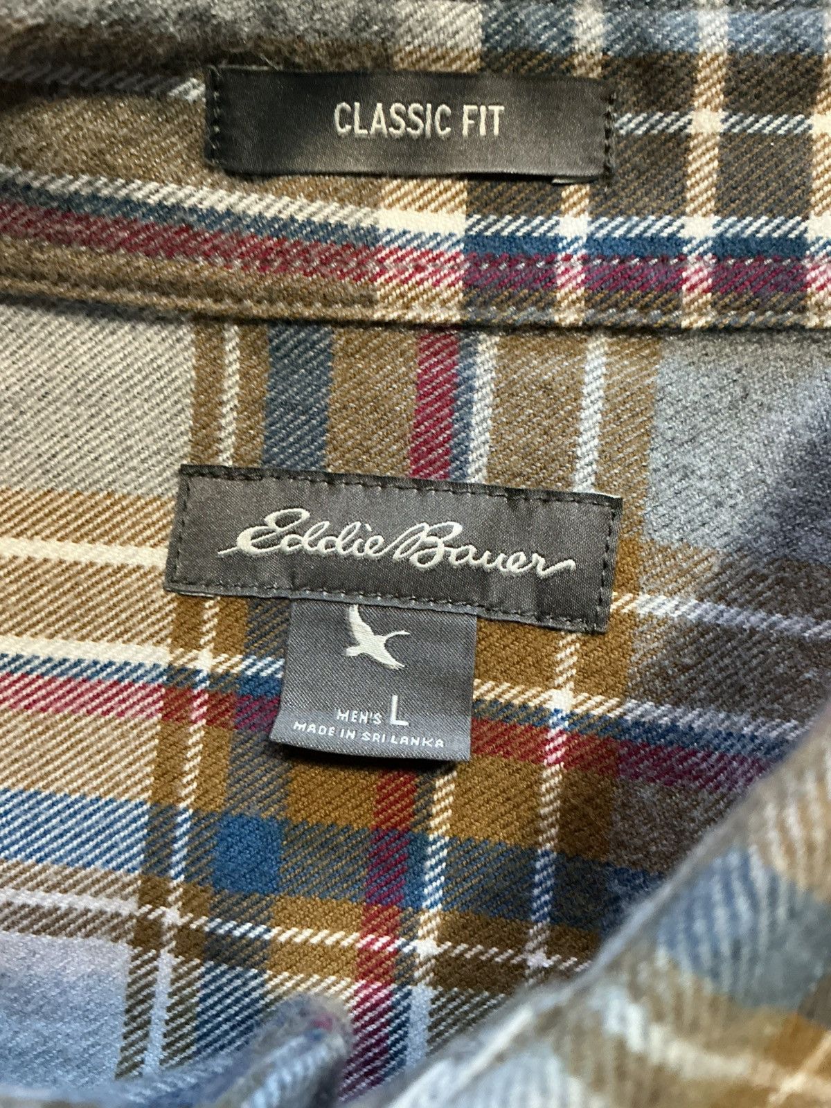Eddie Bauer Eddie Bauer Classic Fit Plaid Cotton Flannel Button Shirt Size US L / EU 52-54 / 3 - 5 Thumbnail