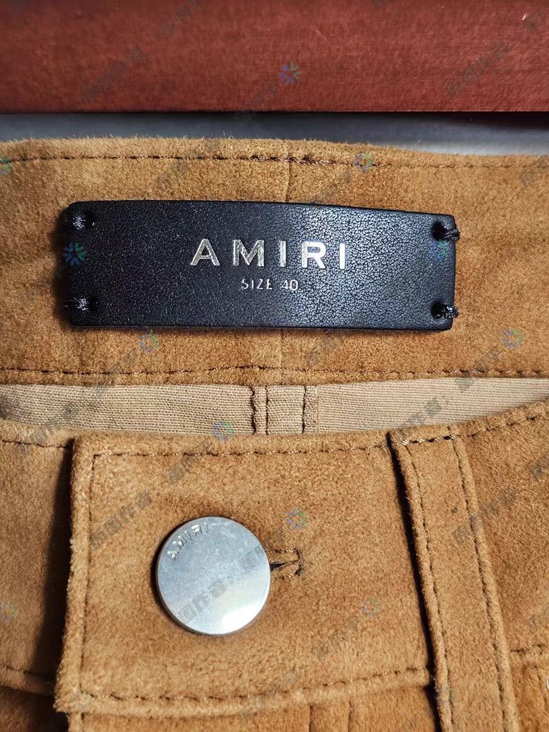 Amiri Brand New AMIRI Women's 5-Pocket Suede Leather Pants. Q4 Size 34" / US 12 / IT 48 - 6 Thumbnail