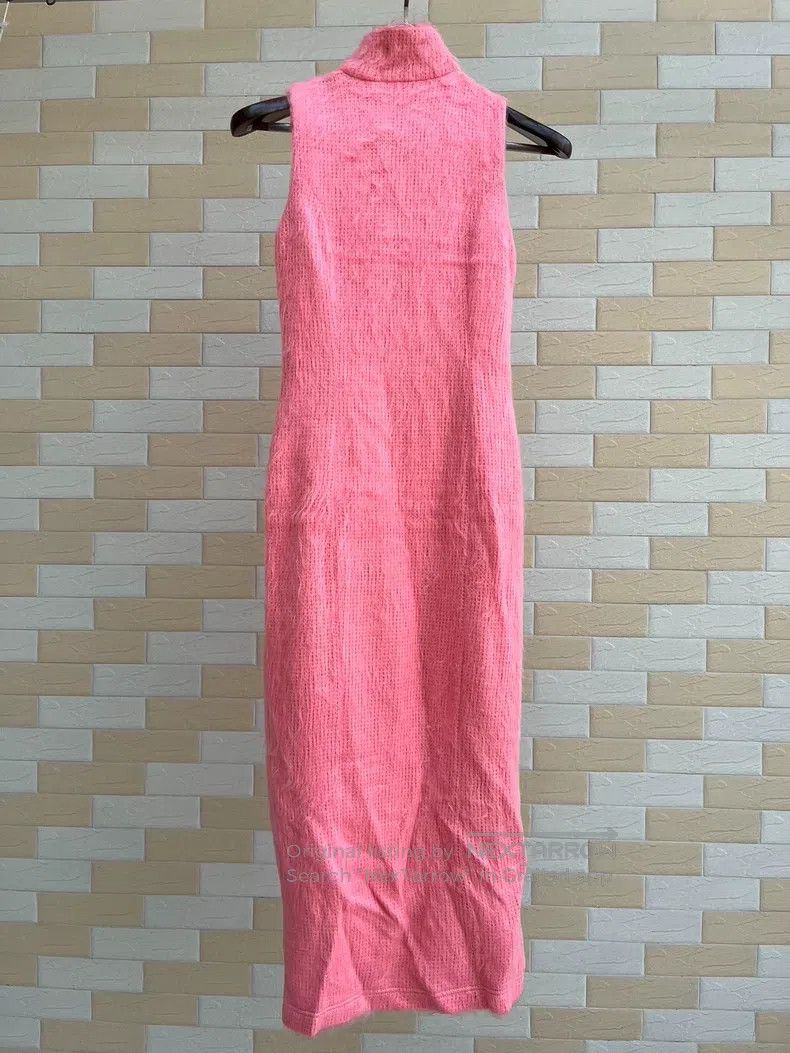 Fotus fotus size F Pink fluffy sleeveless dress Size S / US 4 / IT 40 - 6 Thumbnail